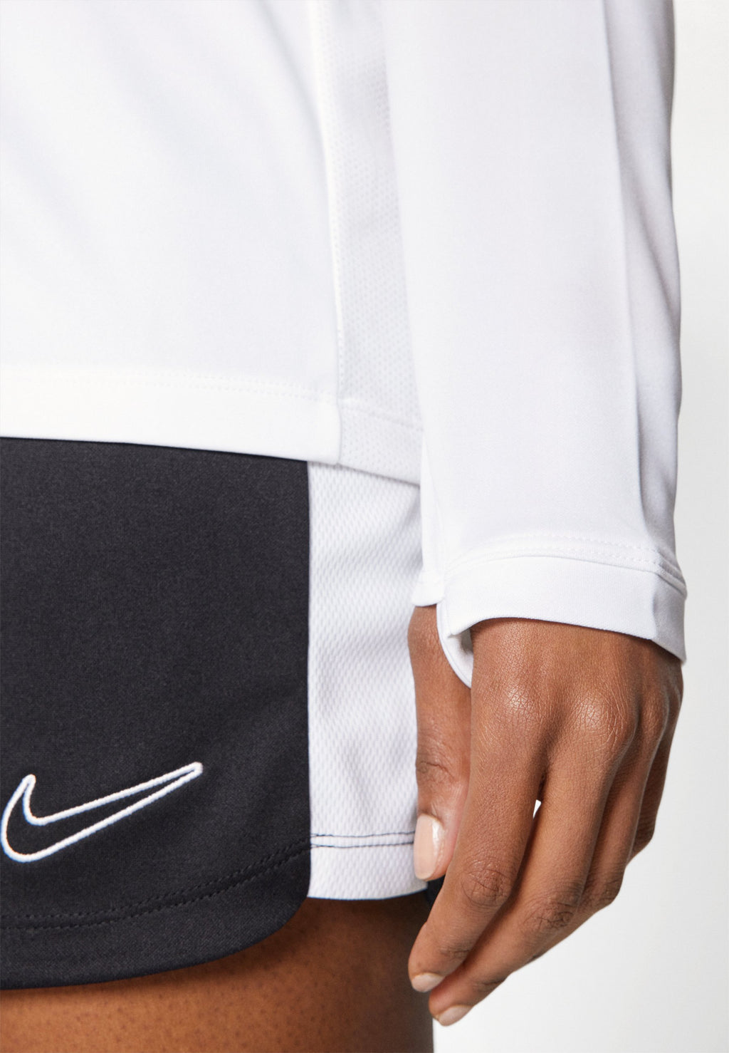 CREW TOP - Long sleeved top - white/black