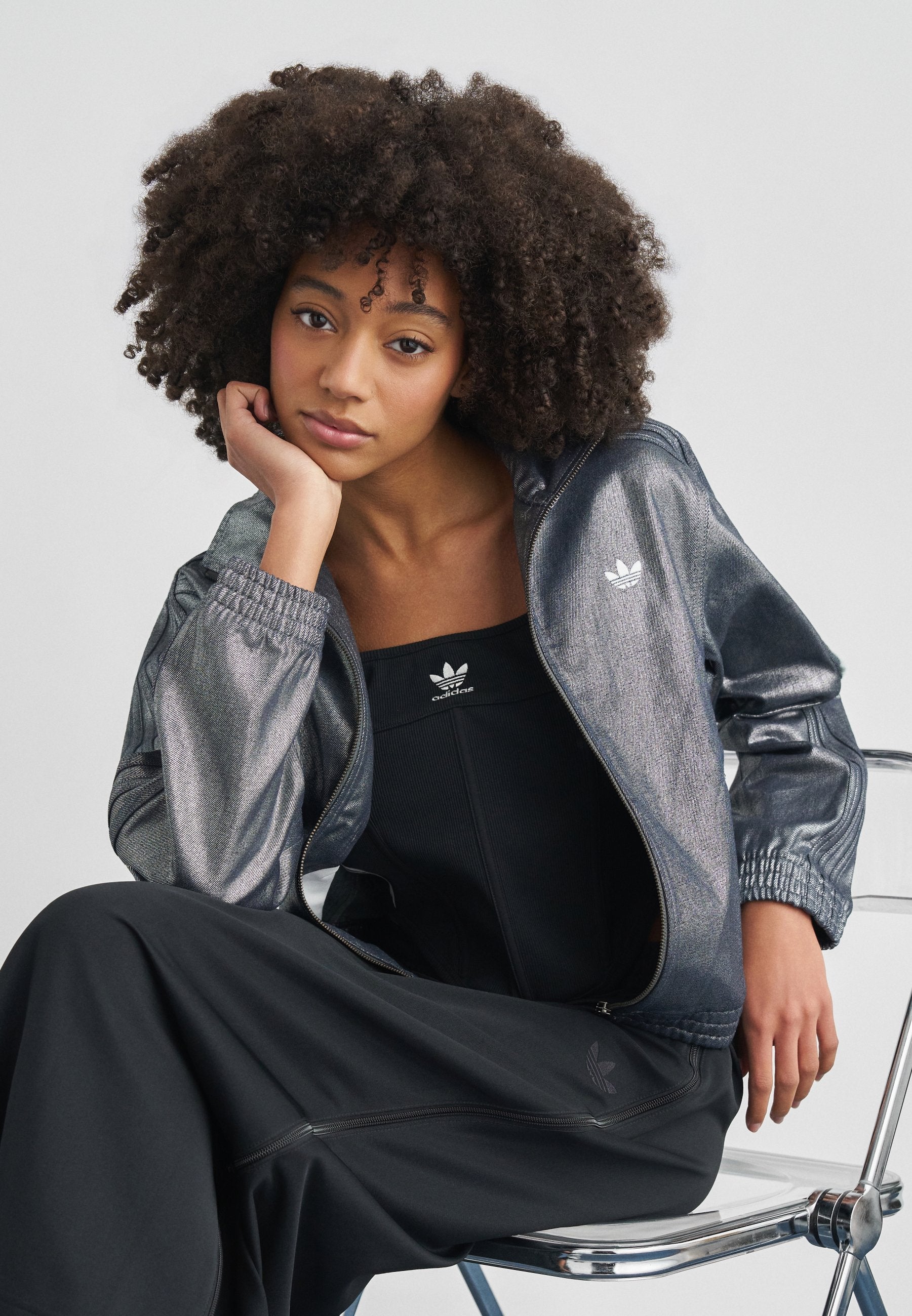 FIREBIRD - Denim jacket - silver-coloured