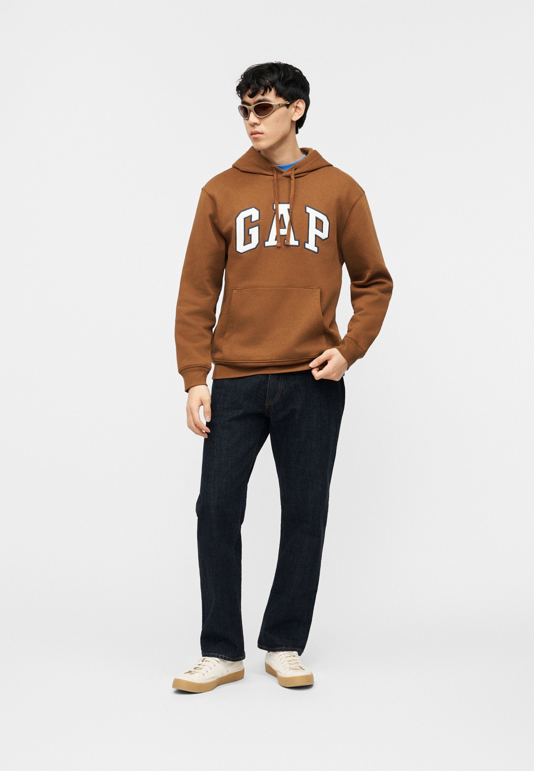 HERITAGE LOGO - Hoodie - rich ginger
