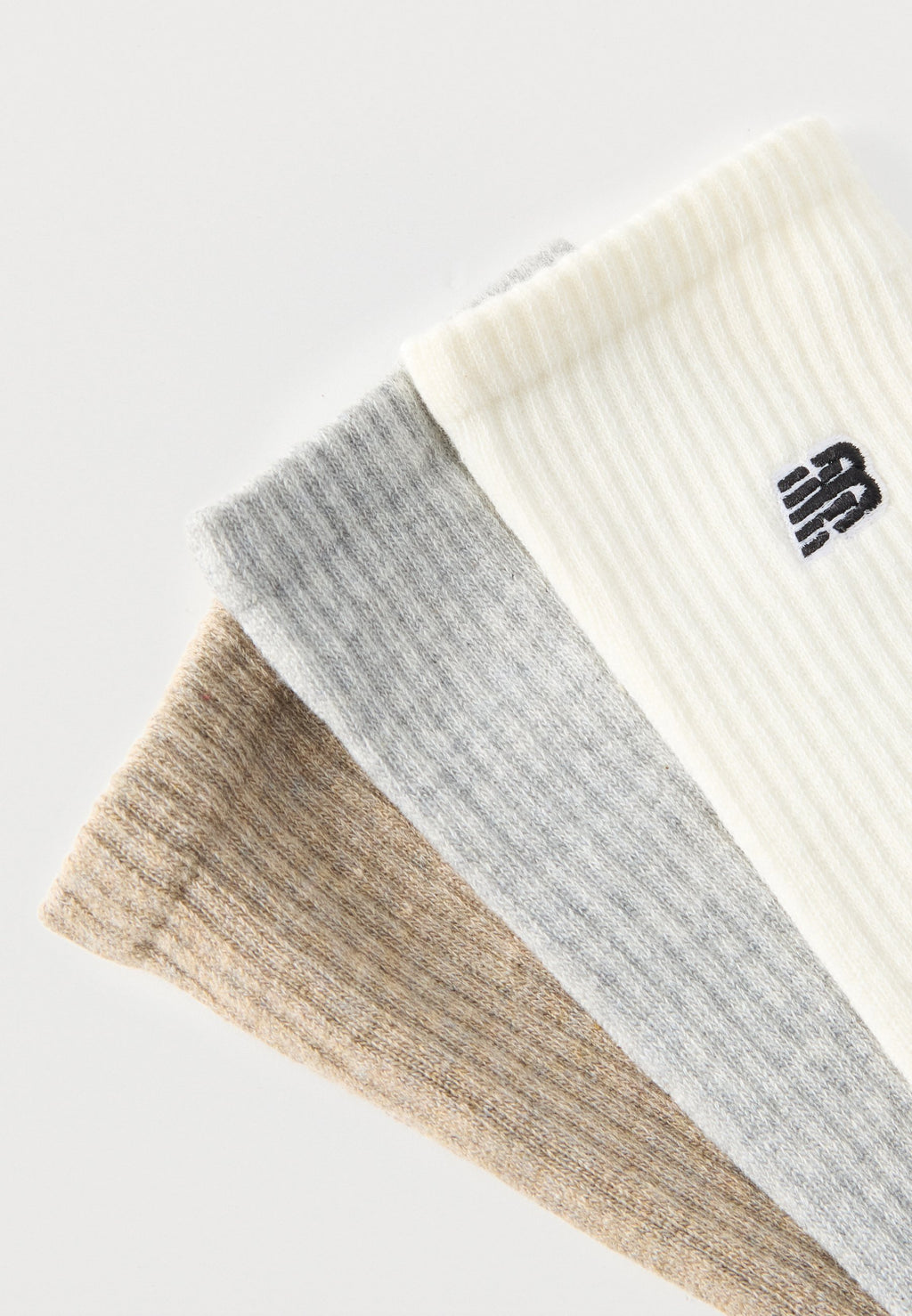 SEASONAL CREW UNISEX 3 PACK - Socks - grey/off-white/stone