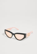 Sunglasses - black/light pink