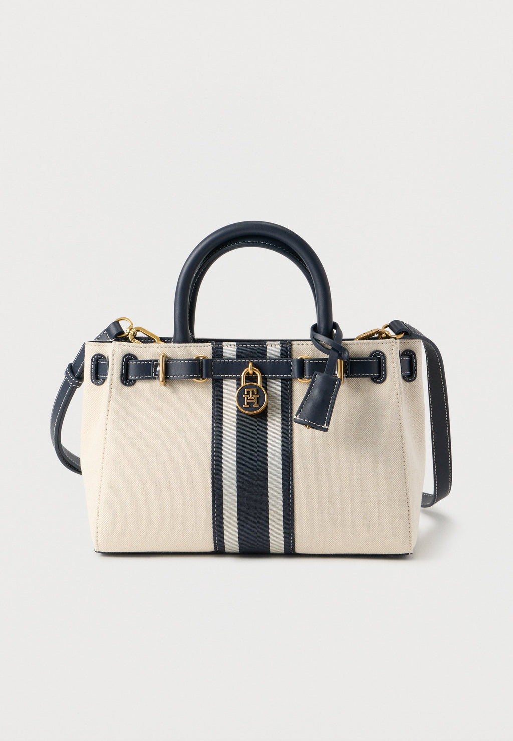 THE AMERICAN ICON CANVAS CROSSBODY TOTE BAG - حقيبة يد - أبيض/أزرق