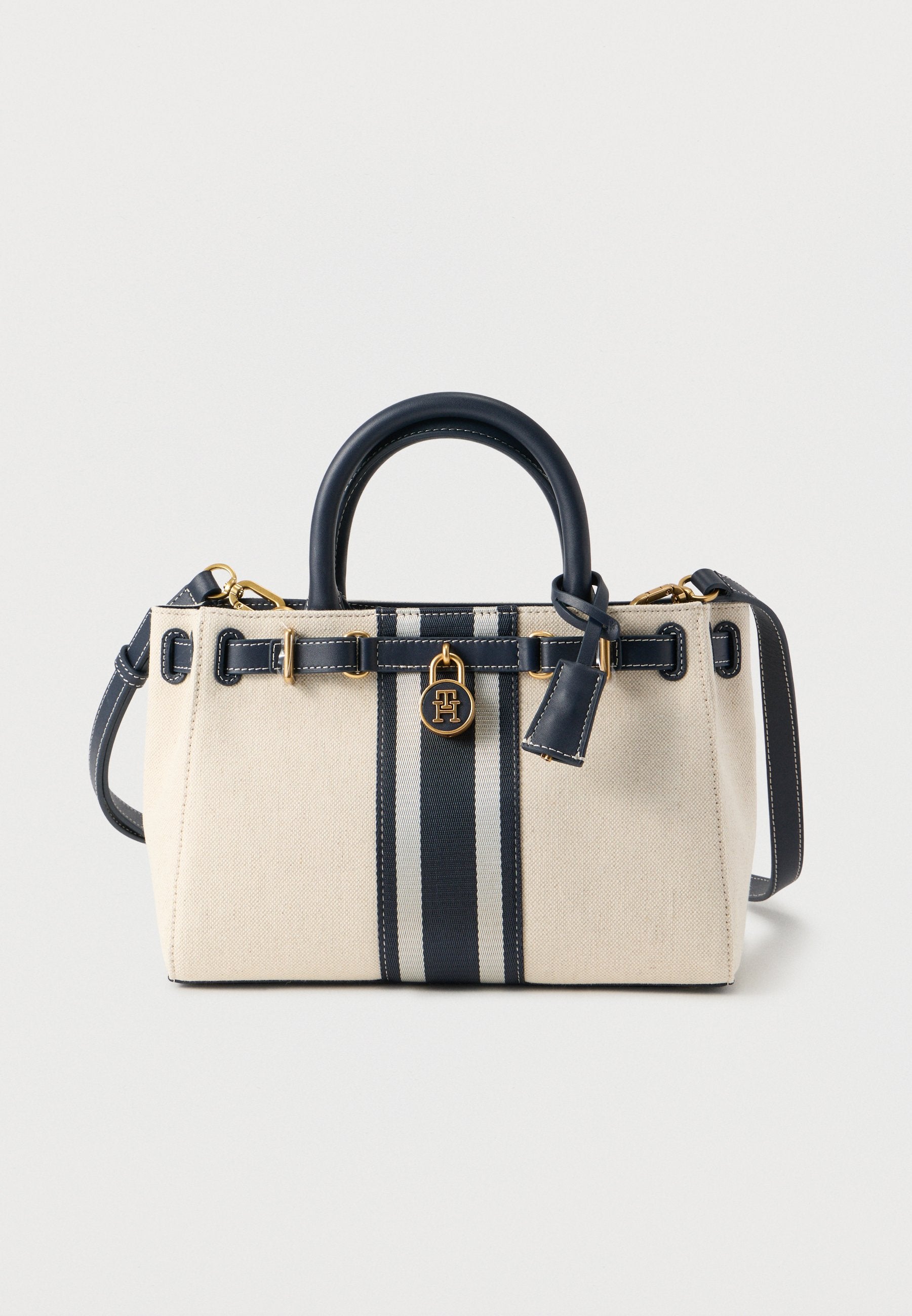THE AMERICAN ICON CANVAS CROSSBODY TOTE BAG - حقيبة يد - أبيض/أزرق
