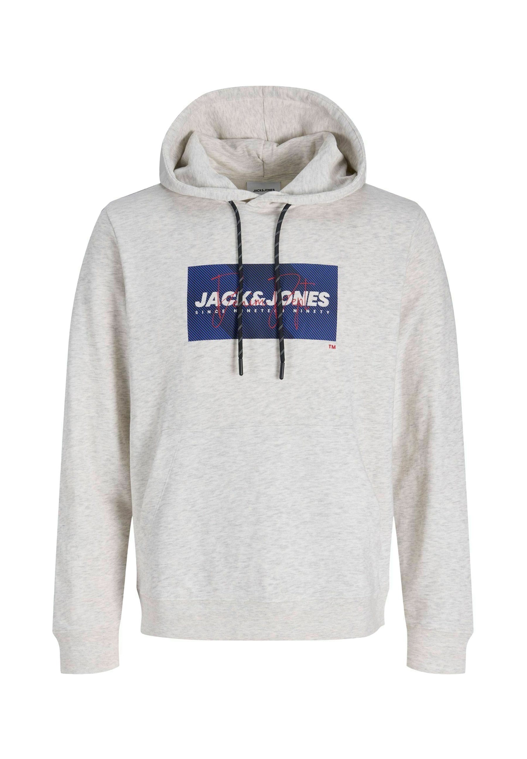 Hoodie - white melange