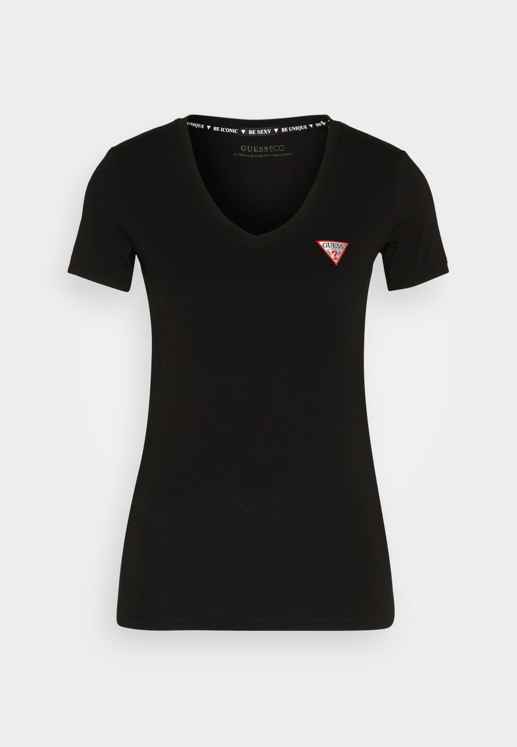 MINI TRIANGLE TEE - Basic T-shirt - jet black