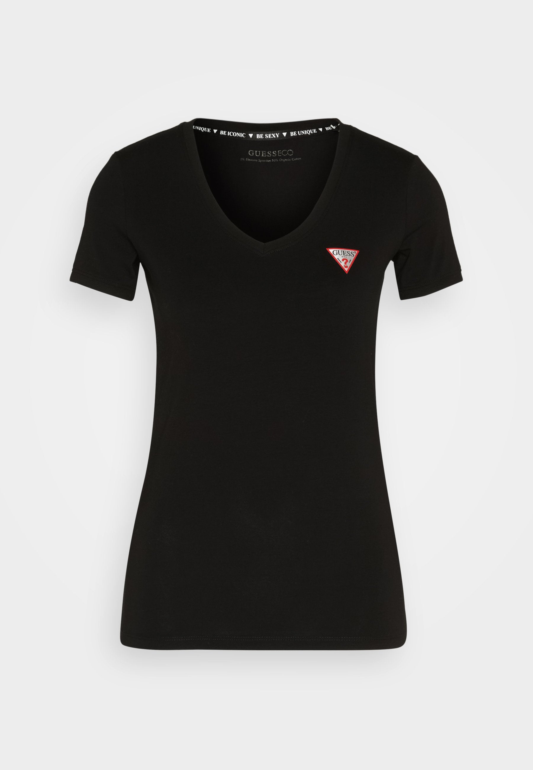MINI TRIANGLE TEE - Basic T-shirt - jet black