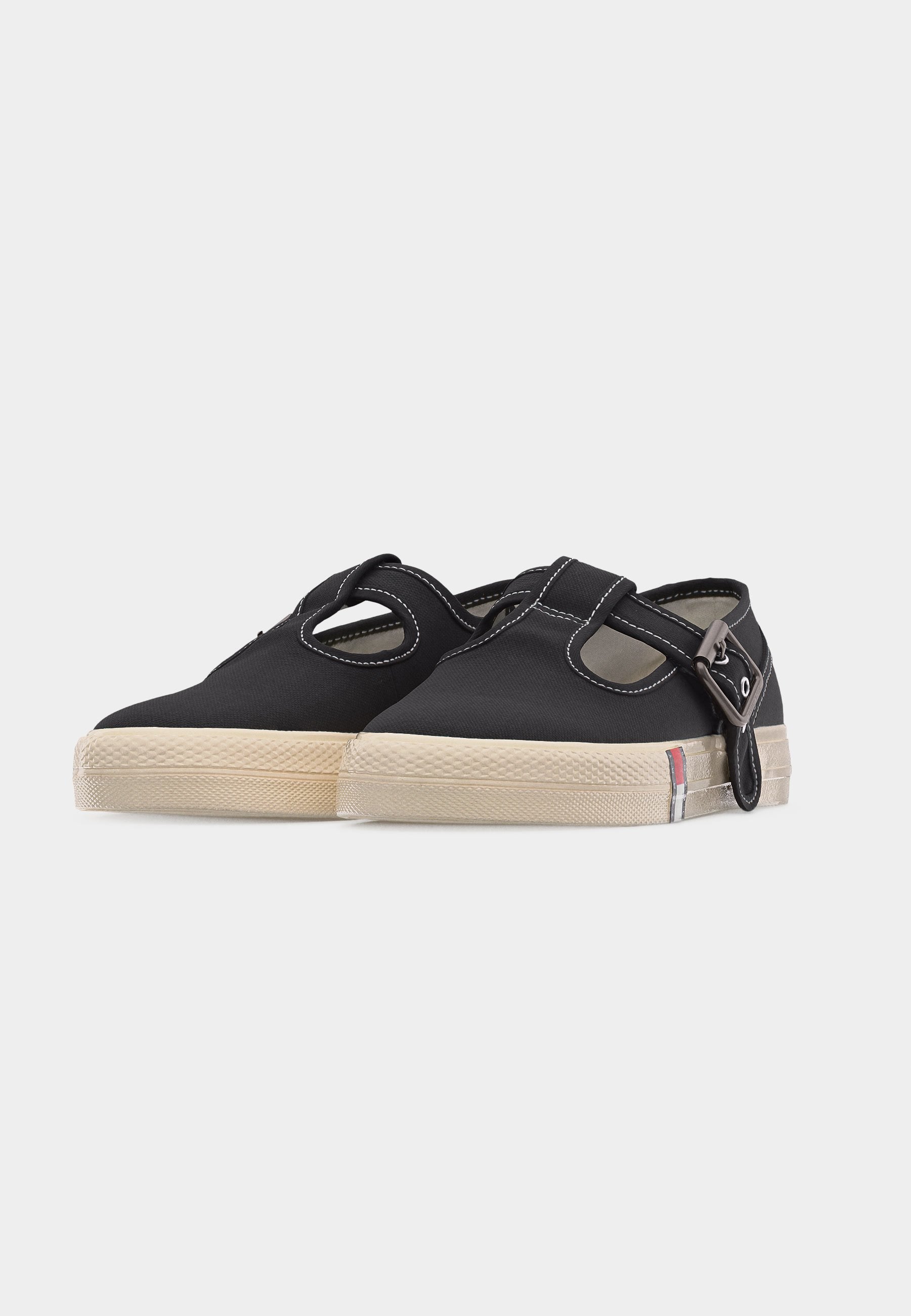 ARCHIVE MARY JANE - Ankle strap ballet pumps - black
