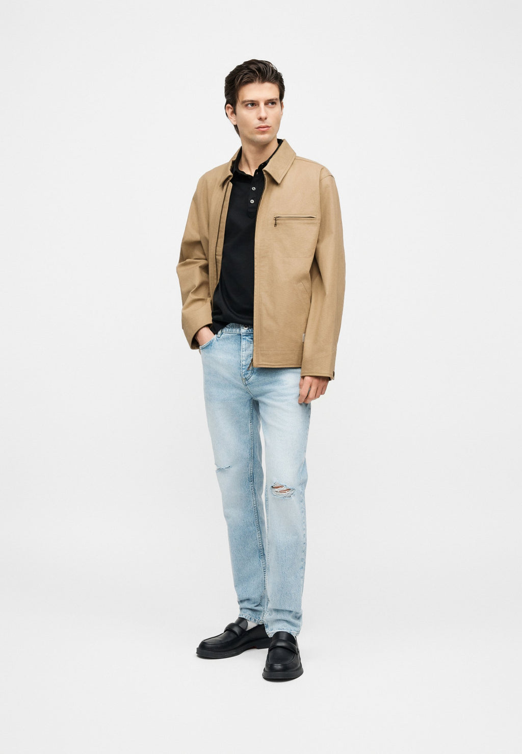 BLAKE - Summer jacket - medium beige