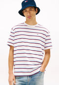 HILFIGER FLAG STRIPE RELAXED JERSEY T-SHIRT - Print T-shirt - ecru