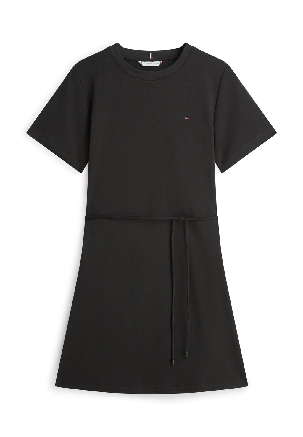 INTERLOCK KNIT MINI T-SHIRT DRESS - Jersey dress - black