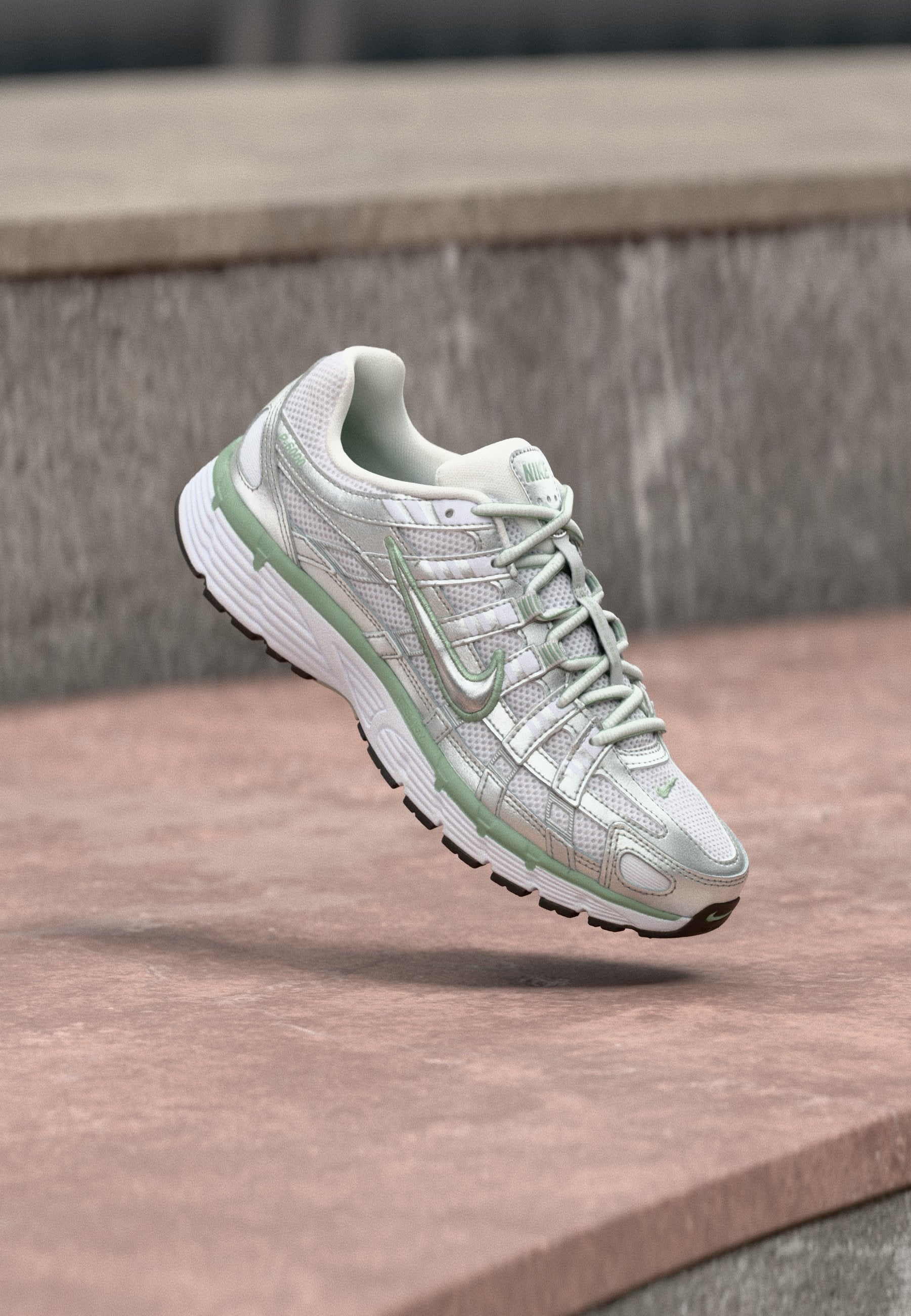 P 6000 - Trainers - metallic silver-coloured/steam/white/black