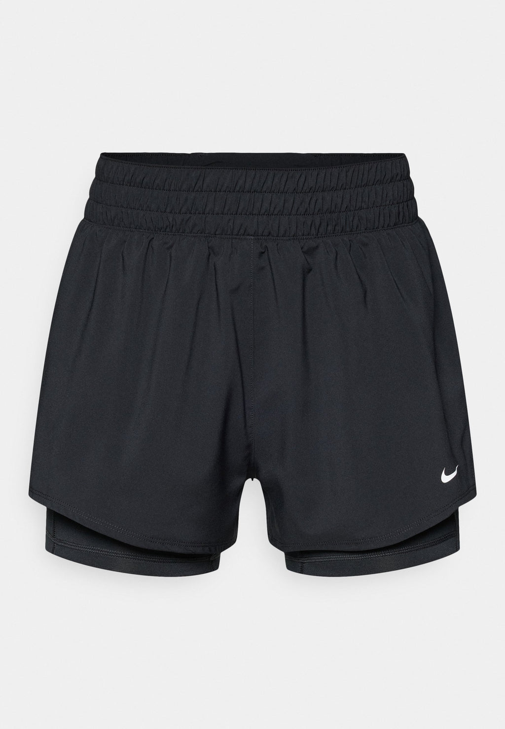 ONE SHORT - 2-in-1 shorts - black/white