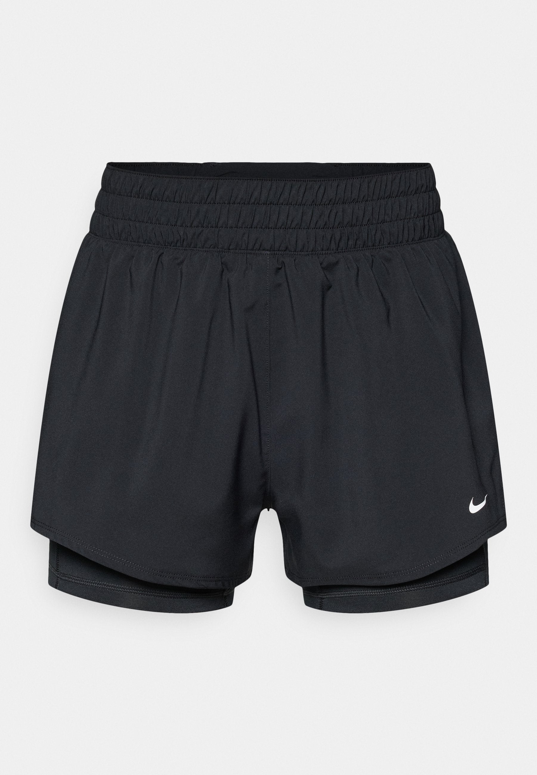 ONE SHORT - 2-in-1 shorts - black/white