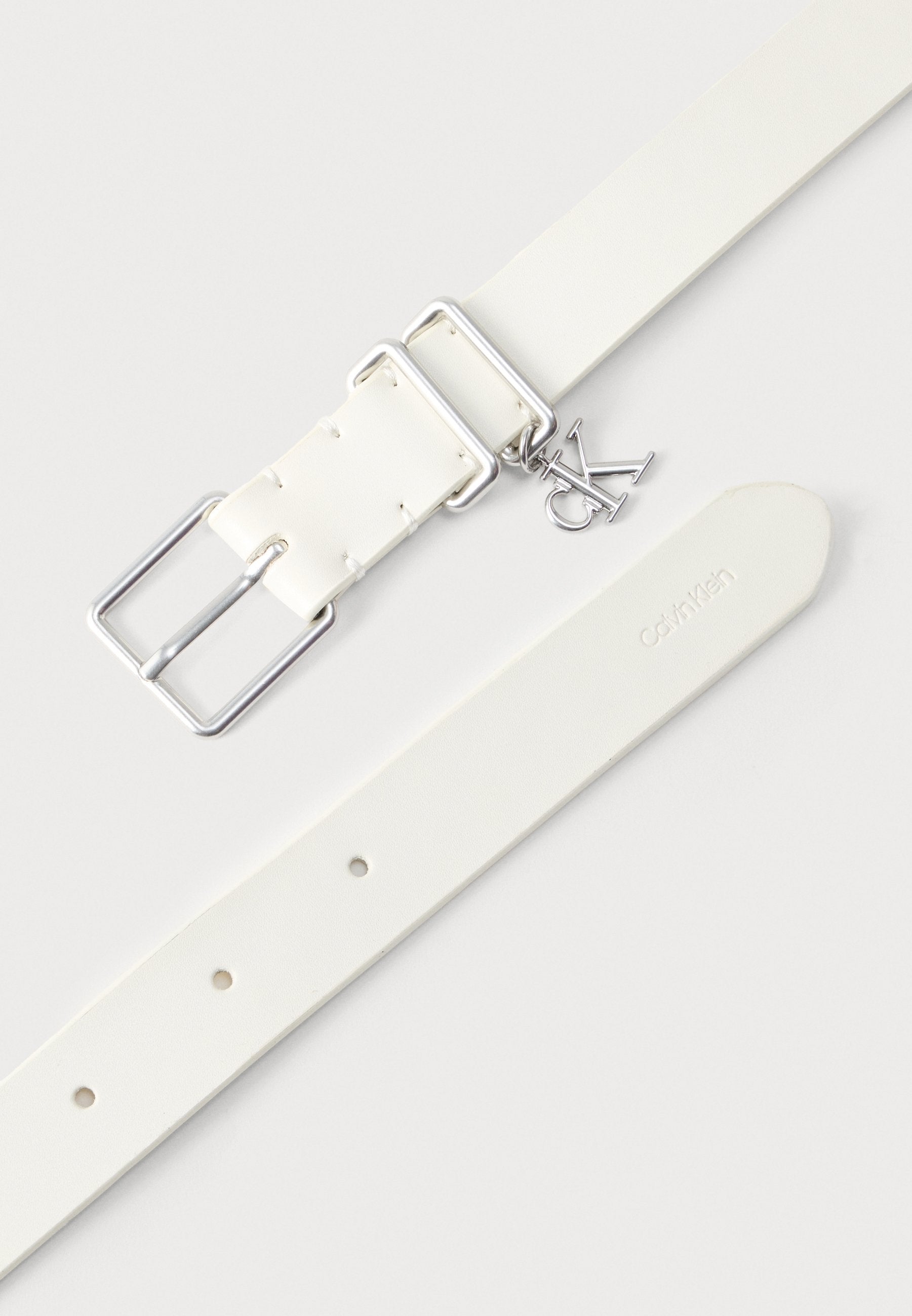 MONOGRAM KEEPER BELT - Belt - white alyssum