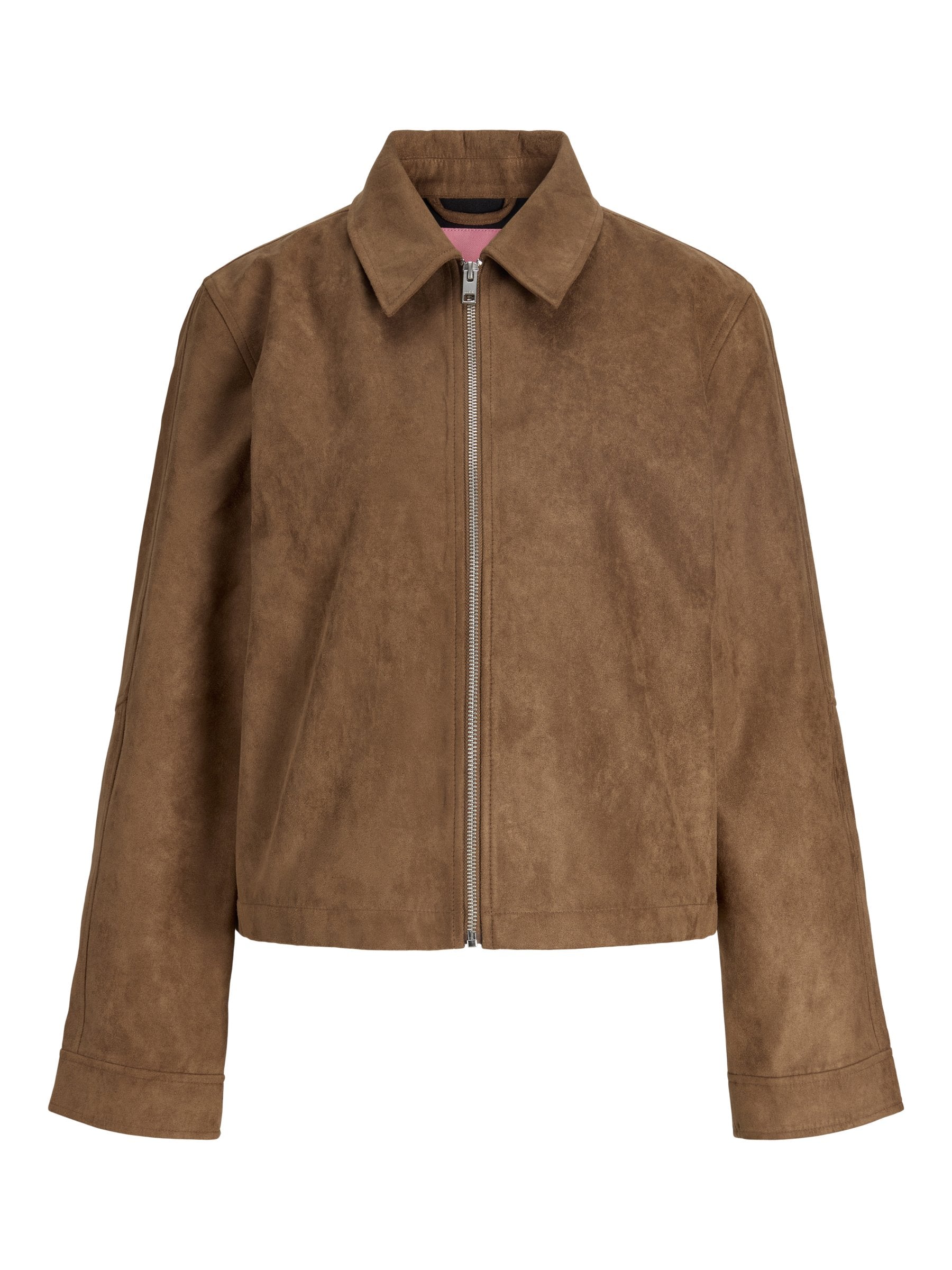 JXRHEA - Faux leather jacket - cognac
