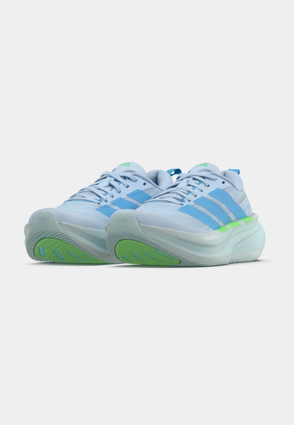 SUPERNOVA GLIDE W - Road running shoes - crystal sky/blue burst/lime burst