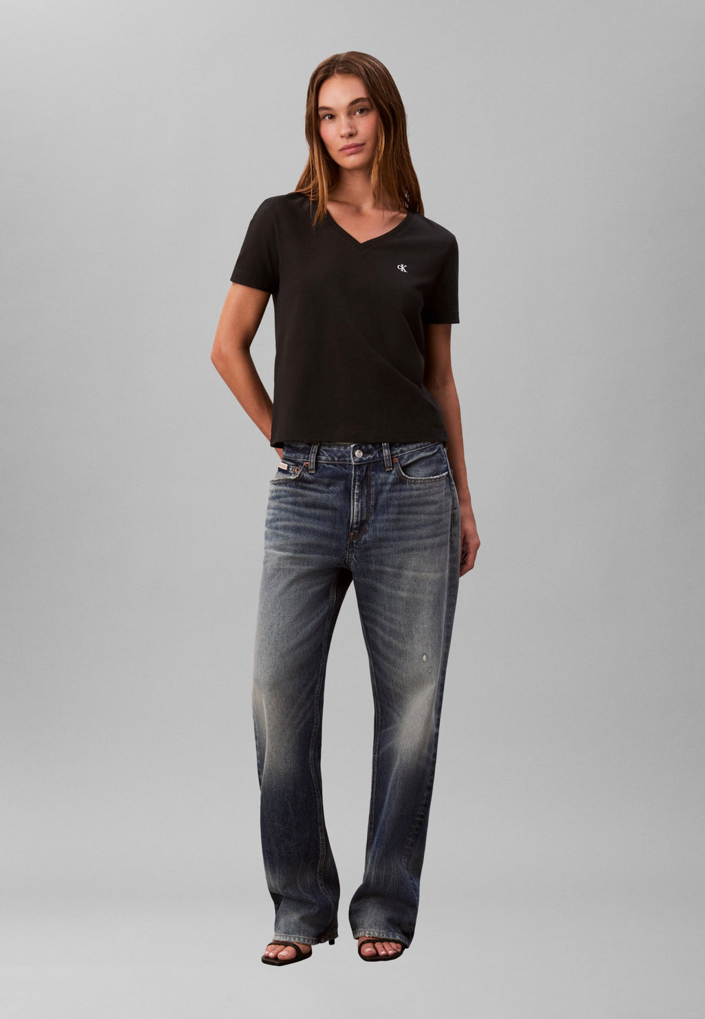 MONOGRAM TEE - Basic T-shirt - black