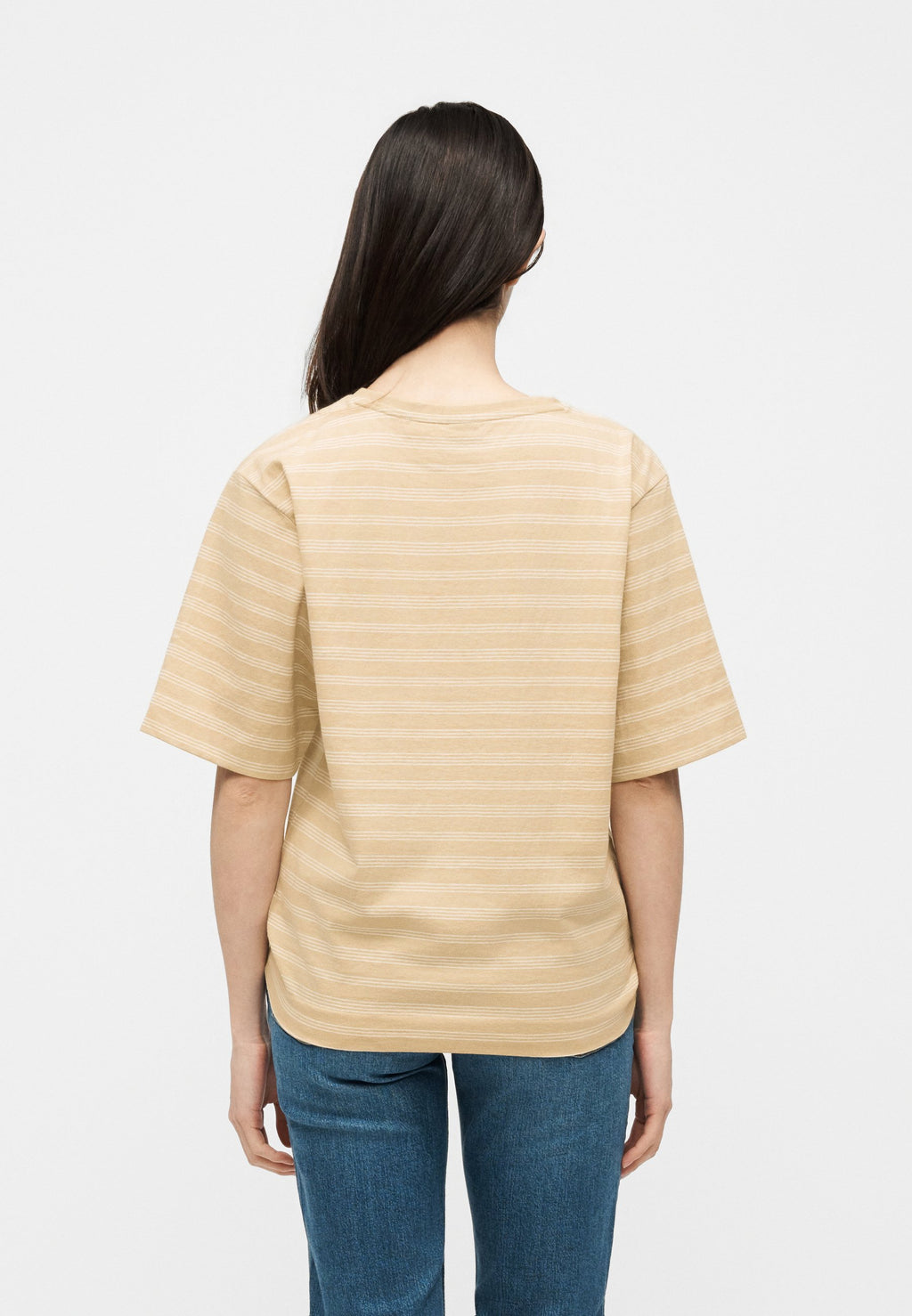 STRIPE - Print T-shirt - beige