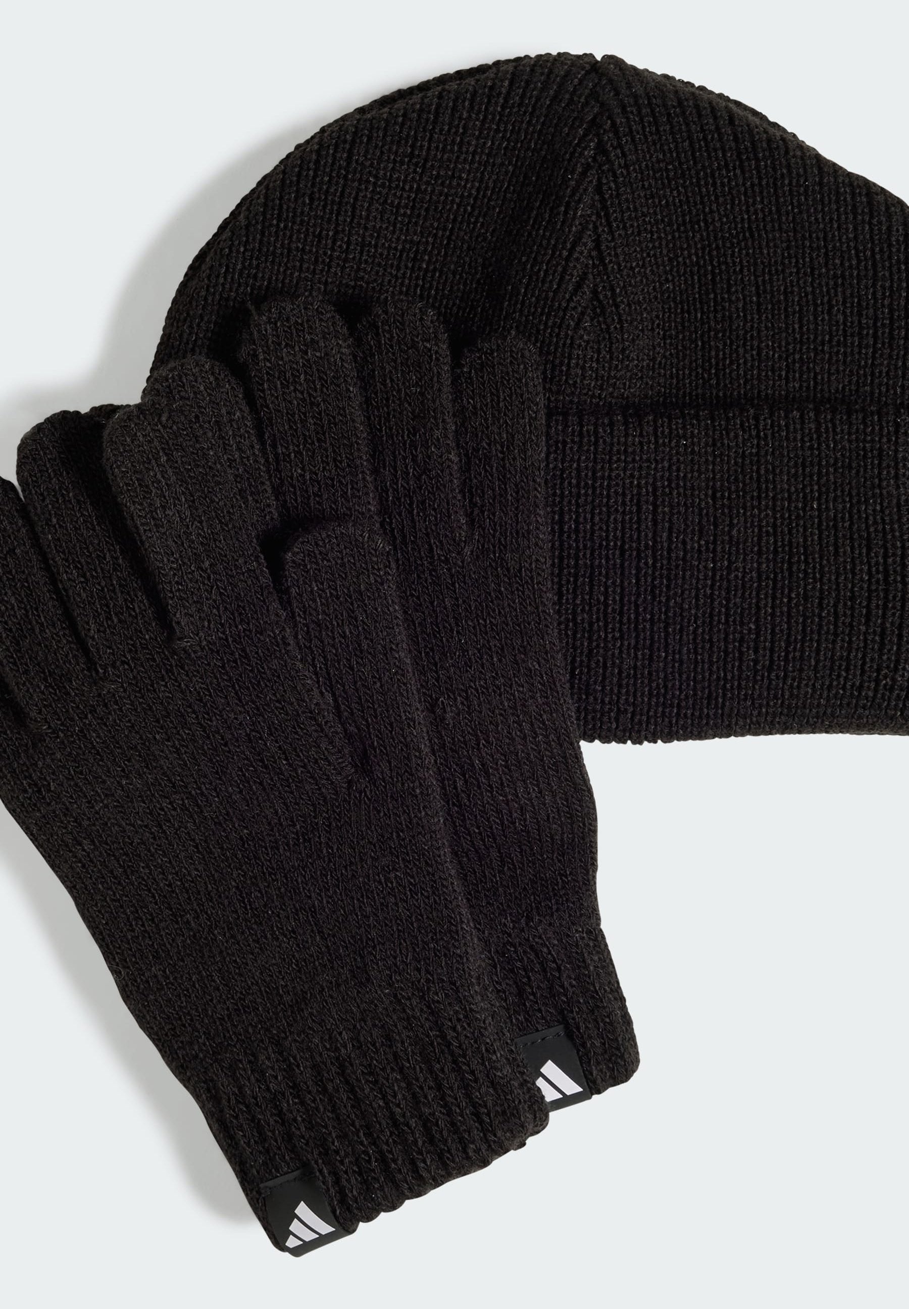 SET - Gloves - black/white
