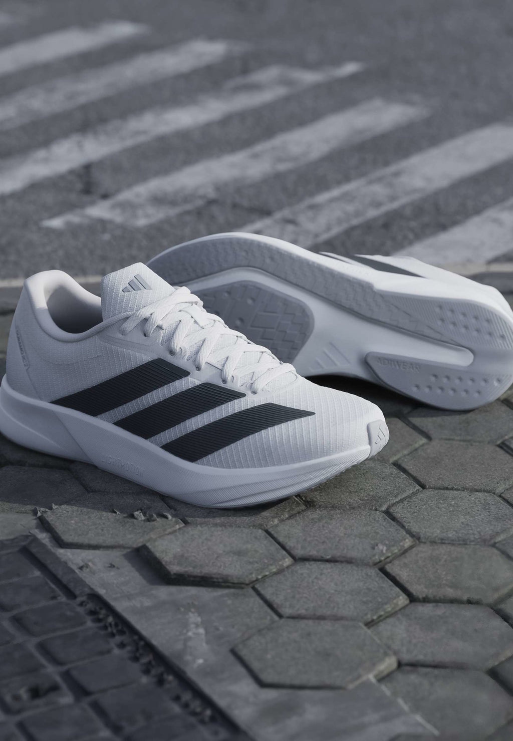 ADIDAS PERFORMANCE DURAMO RC2 RUNNING SHOES - Walking trainers - cloud white   grey five   halo silver