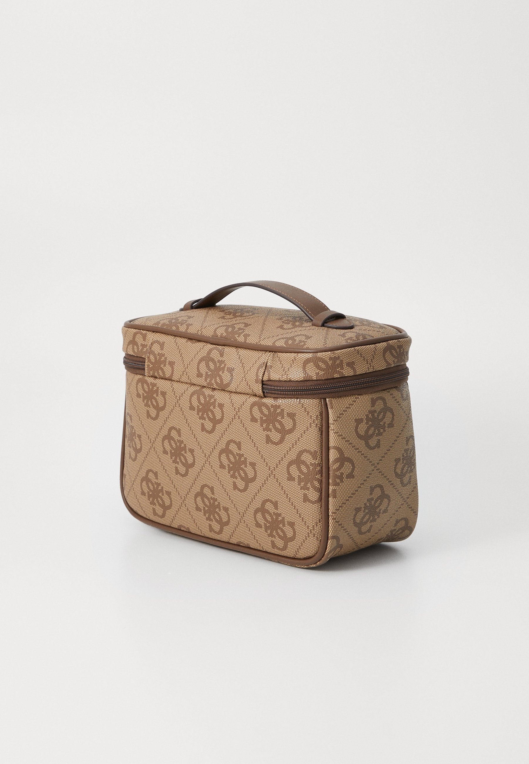 BERTA TOILETRY TRAIN CASE - Wash bag - latte/brown
