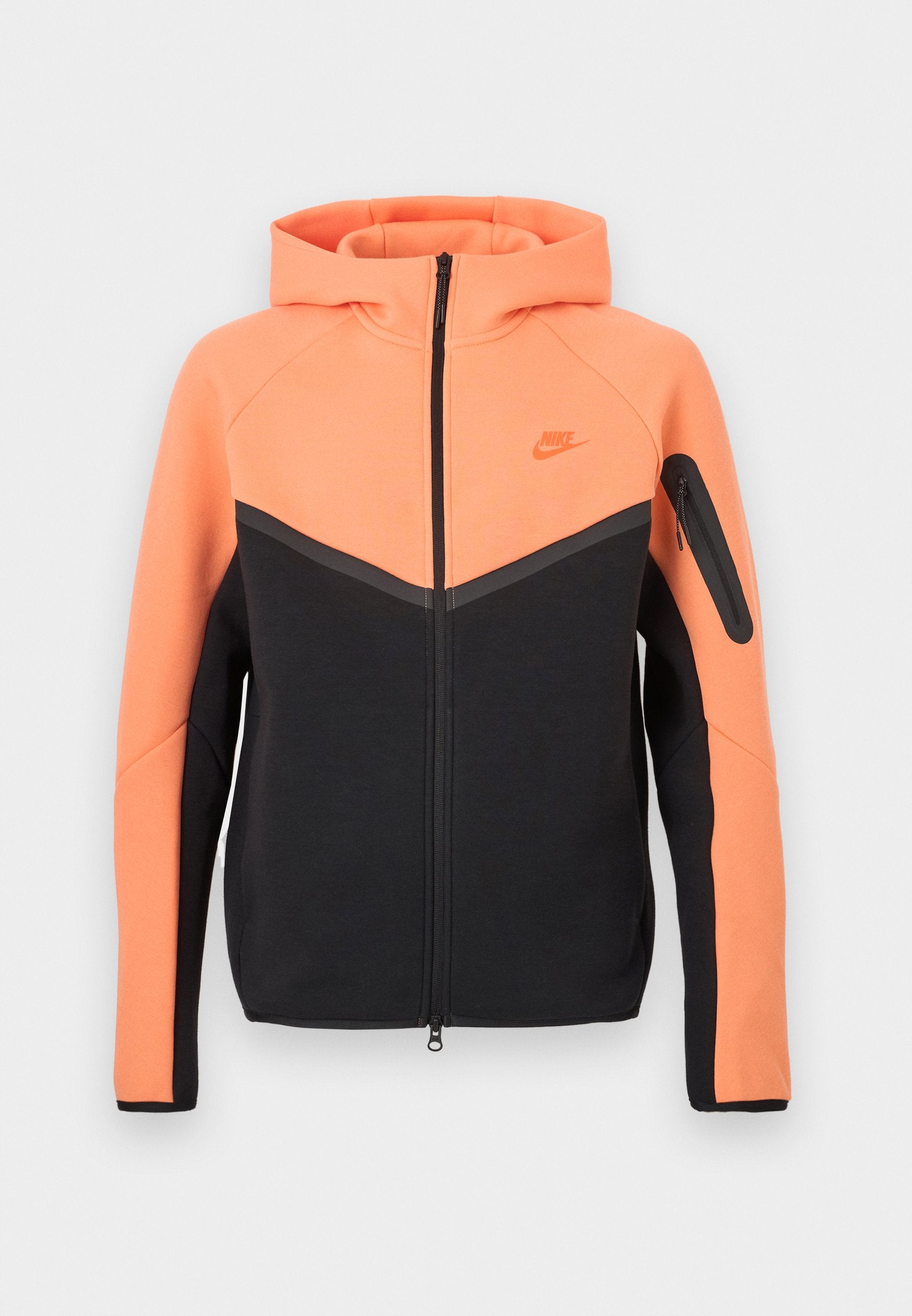 Veste polaire - orange givré/noir