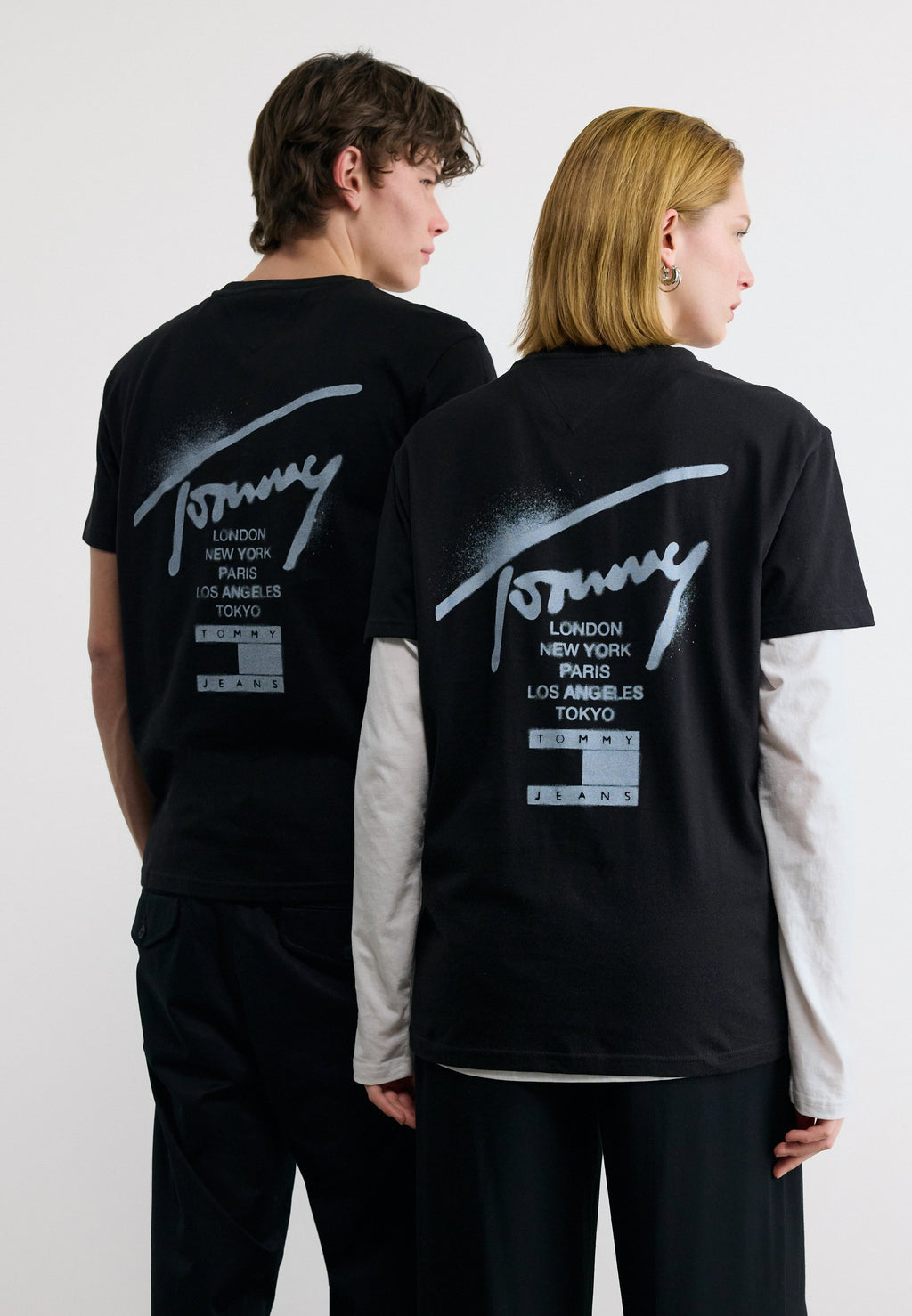 SIGNATURE BACK LOGO JERSEY T-SHIRT - Print T-shirt - black