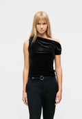 ONE SHOULDER - Top - black