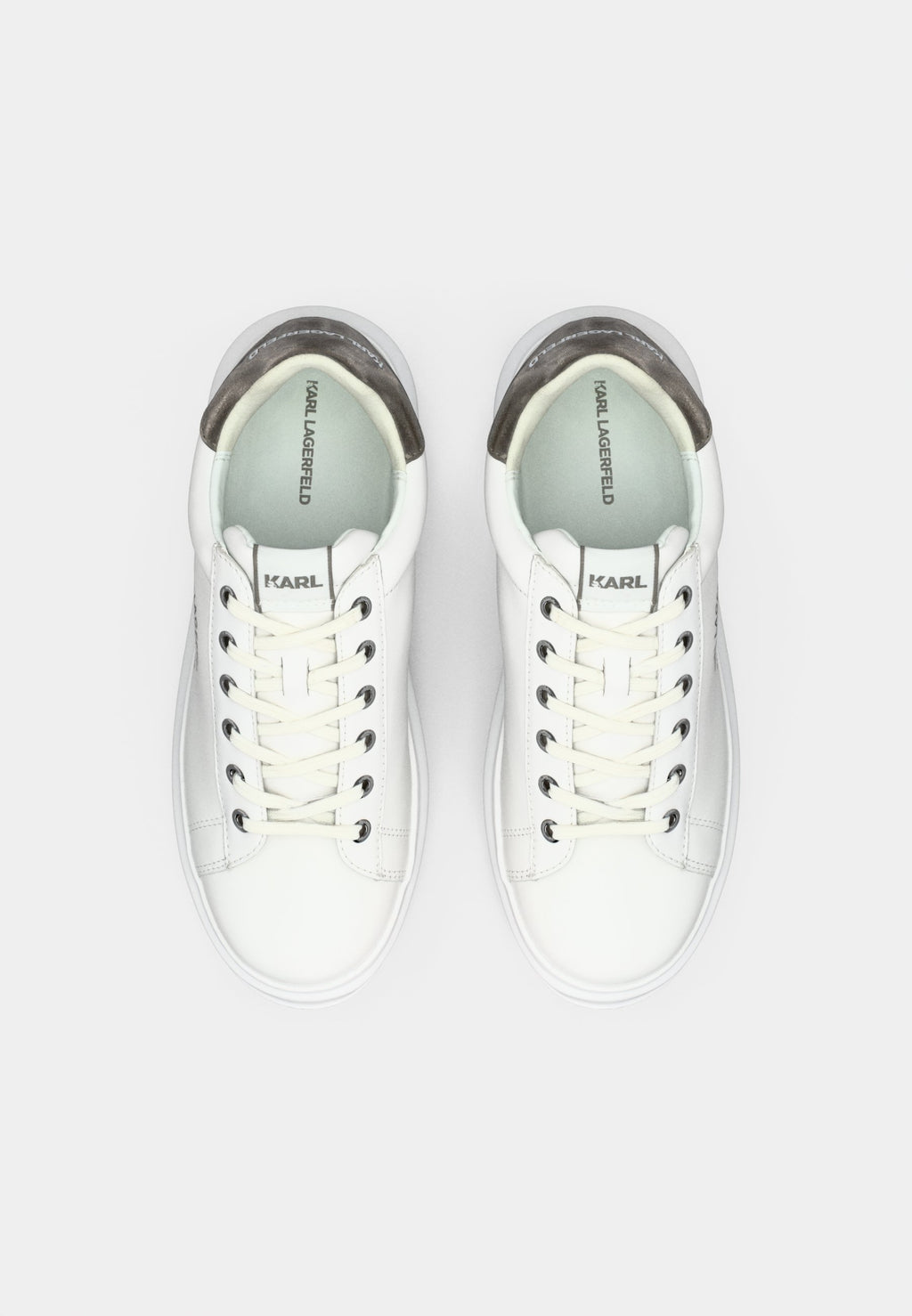KAPRI MAISON LACE - Trainers - white/silver-coloured