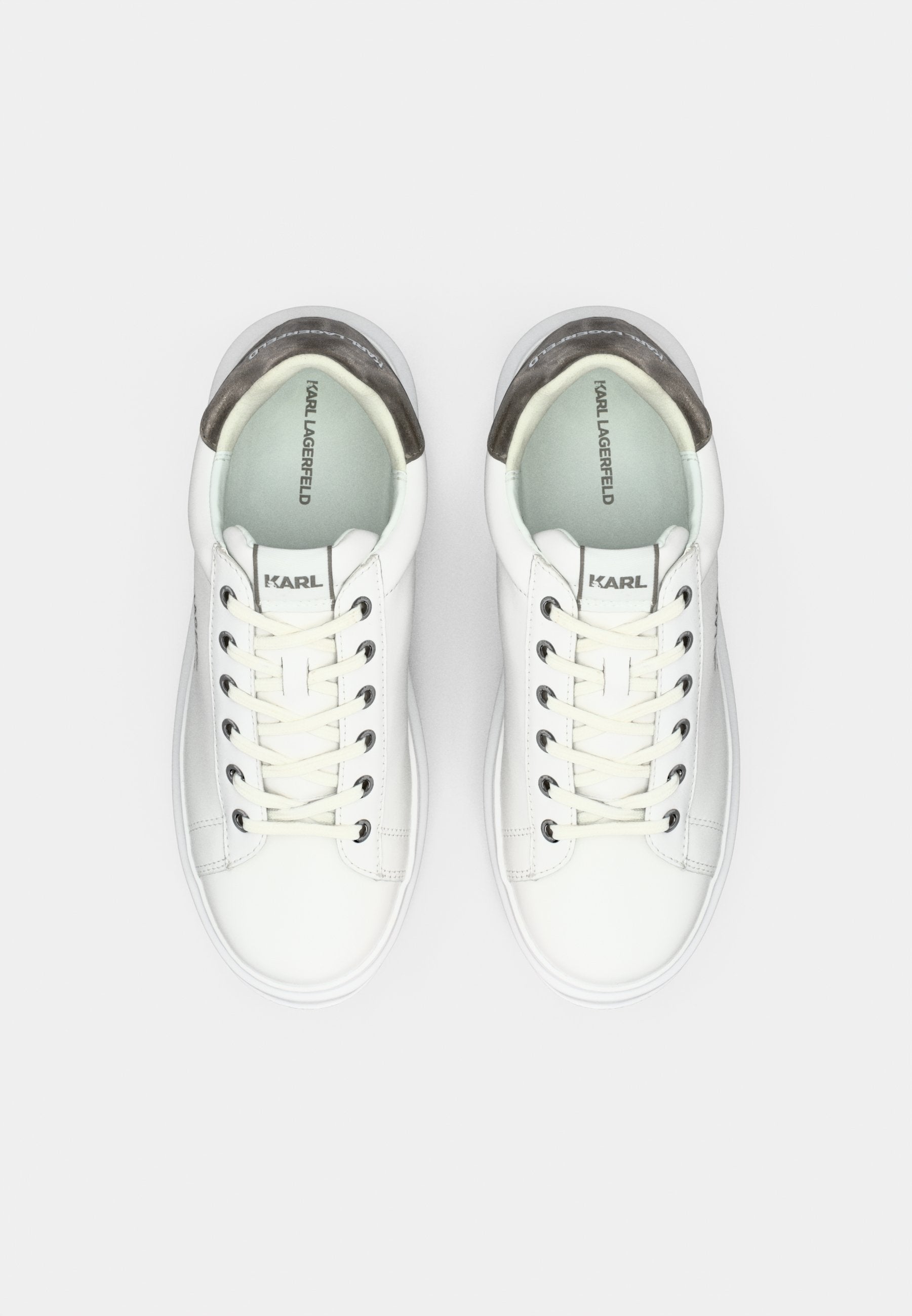 KAPRI MAISON LACE - Trainers - white/silver-coloured
