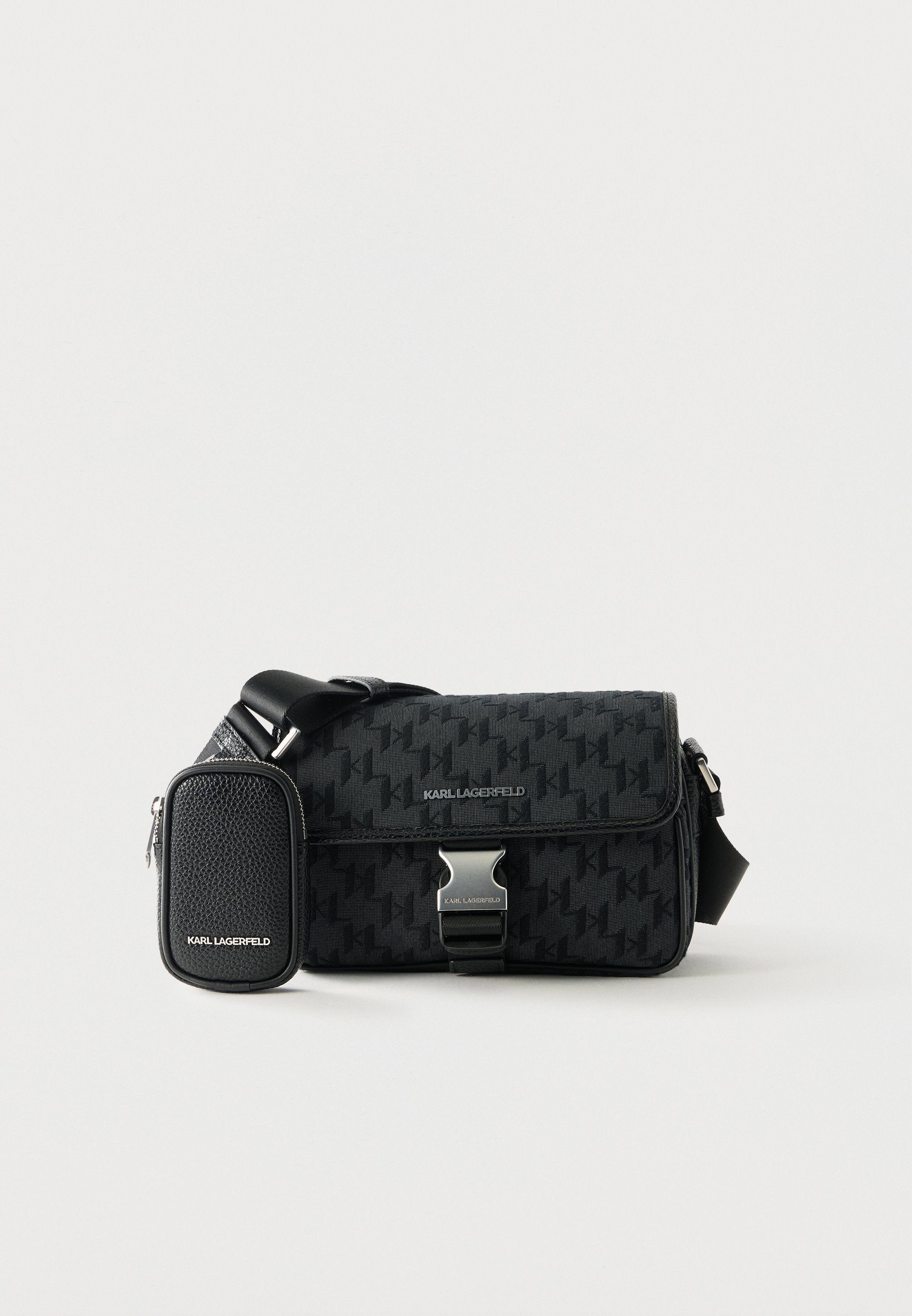 MONOGRAM MESSENGER - Cross body bag - black