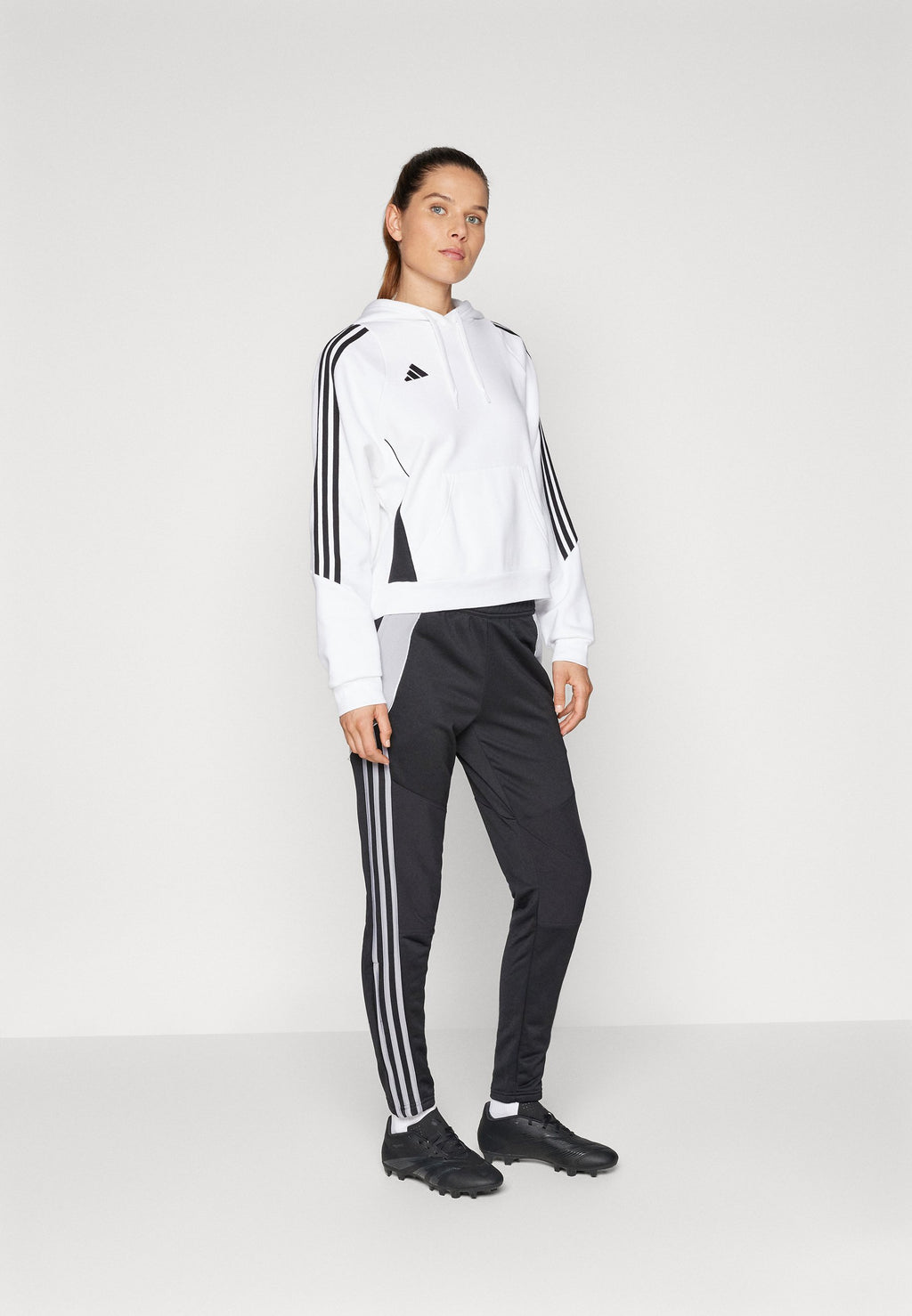 TIRO24 SWEAT HOODIE - Hoodie - white/black
