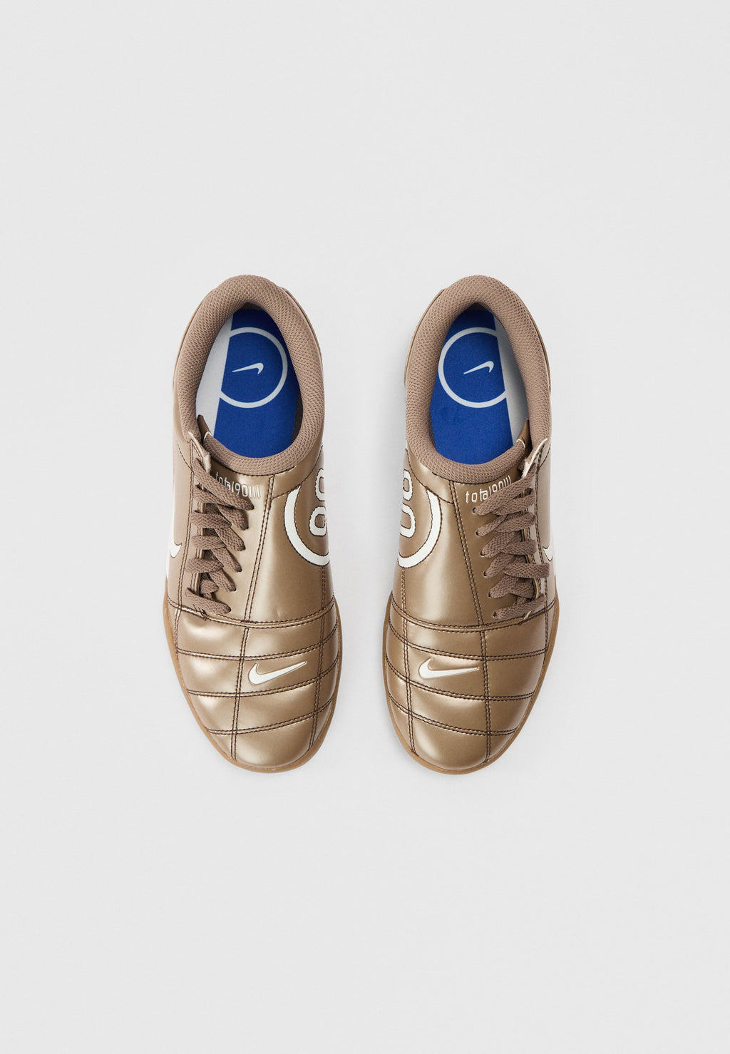 TOTAL 90 - Trainers - mink brown/white/racer blue/gum dark brown