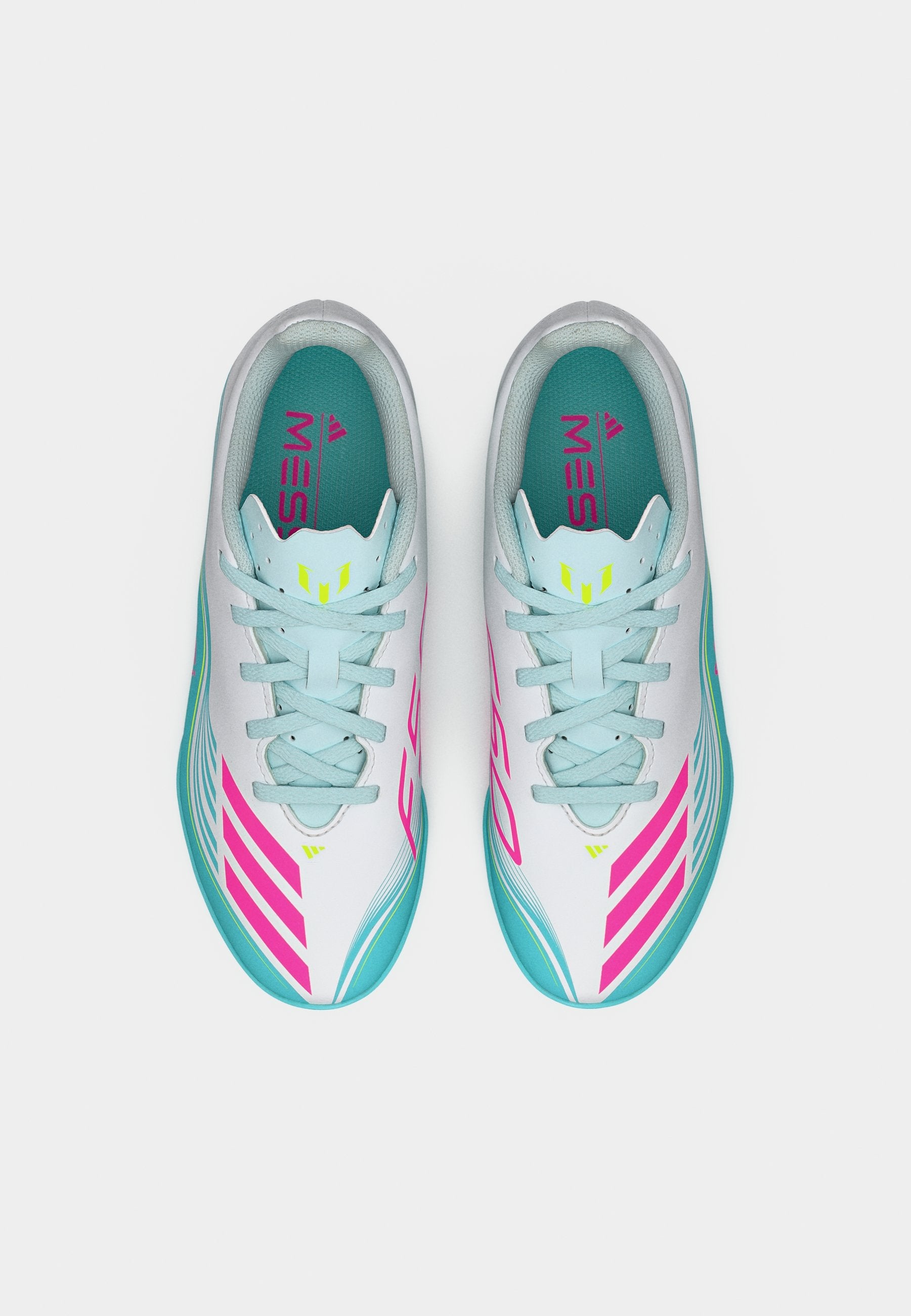 F50 MESSI CLUB TURF KIDS UNISEX - Turf football boots - footwear white/lucid pink/flash aqua
