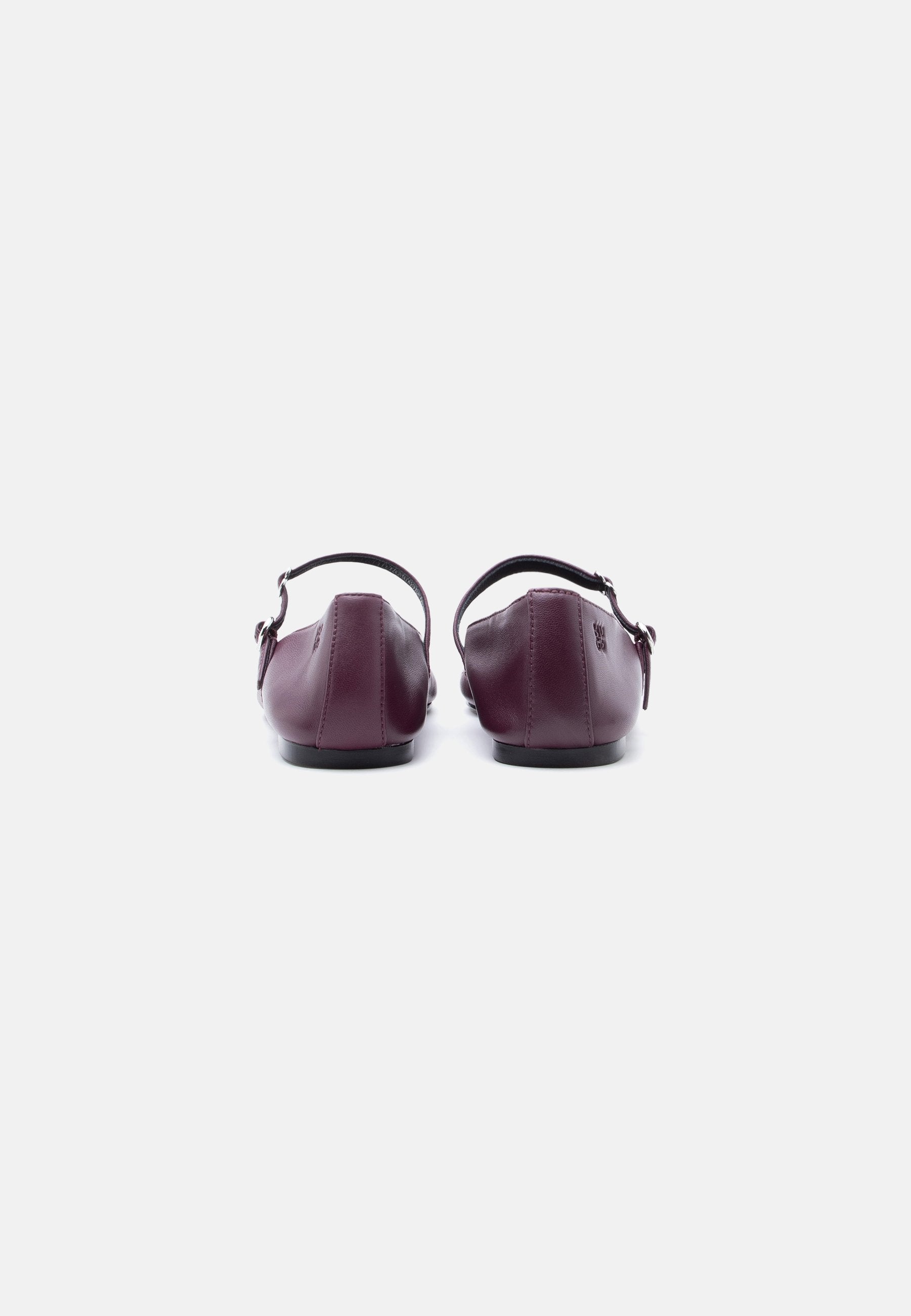 TYLIA - Ankle strap ballet pumps - dark purple