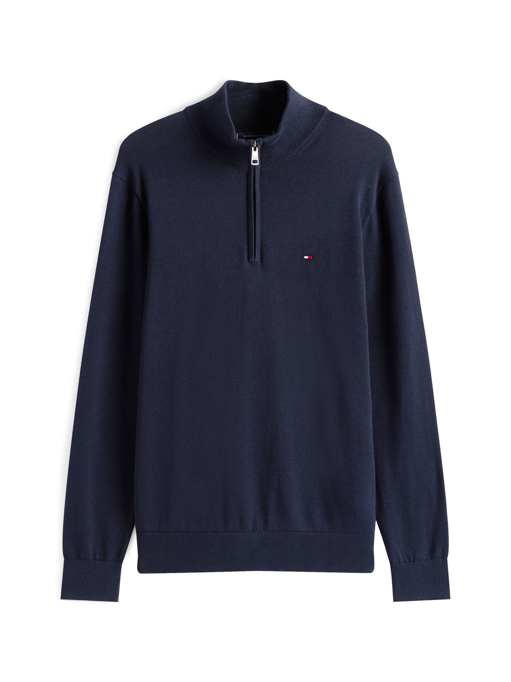QUARTER ZIP MOCK NECK JUMPER - Jumper - desert sky