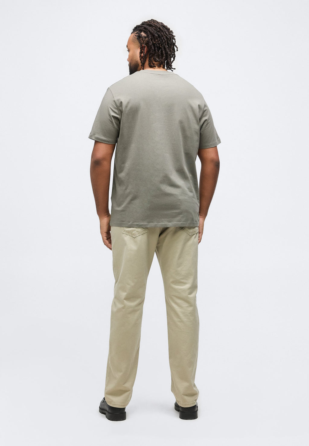 Plus Size - Print T-shirt - smokey olive