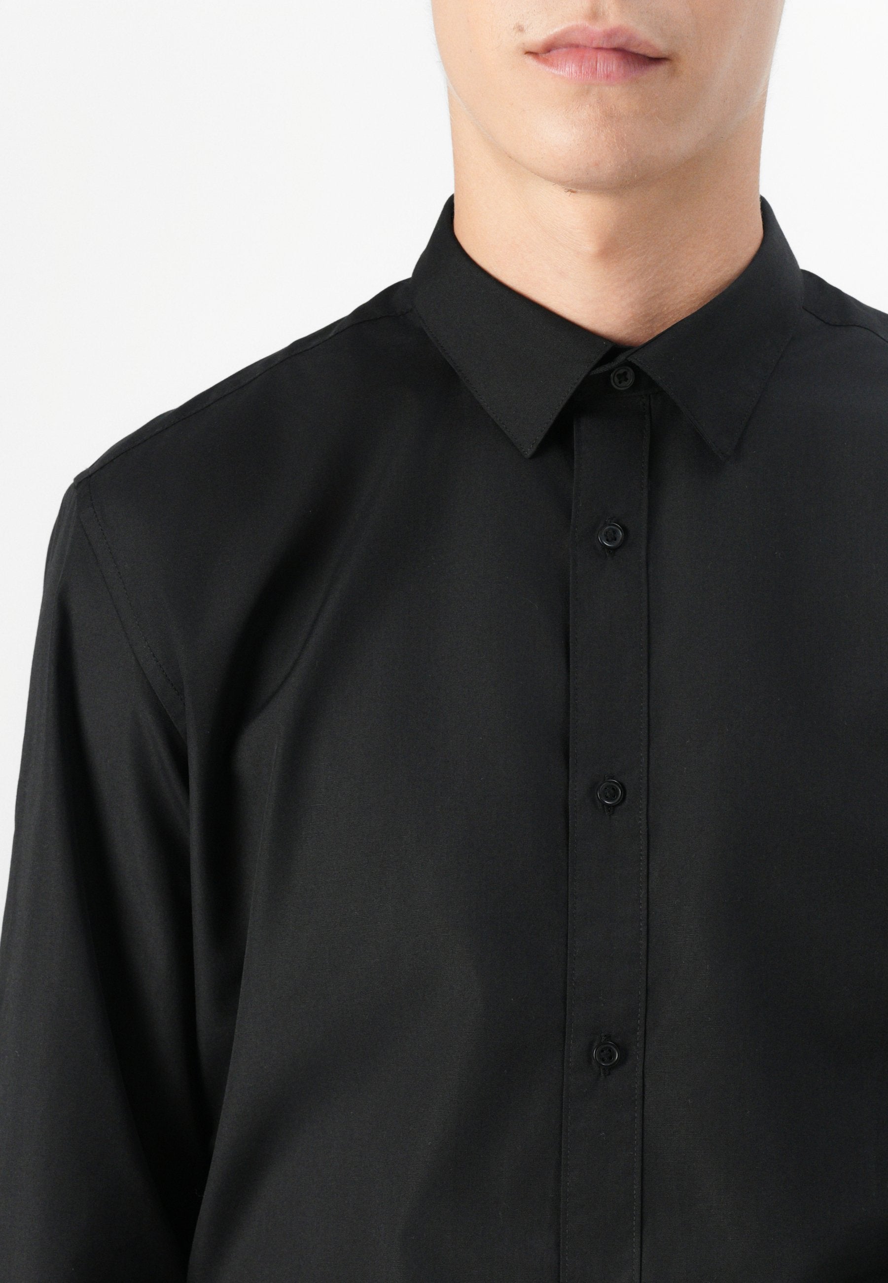 Slim Fit - Shirt - black