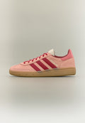 SATIN STRIPES HANDBALL SPEZIAL UNISEX - أحذية رياضية - كورال ضبابي/أحمر فريق النصر/أحمر شبه لامع