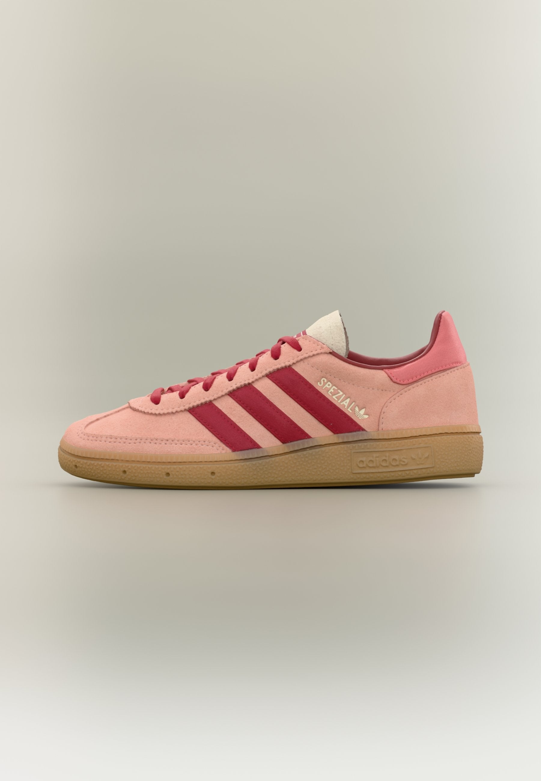 SATIN STRIPES HANDBALL SPEZIAL UNISEX - أحذية رياضية - كورال ضبابي/أحمر فريق النصر/أحمر شبه لامع
