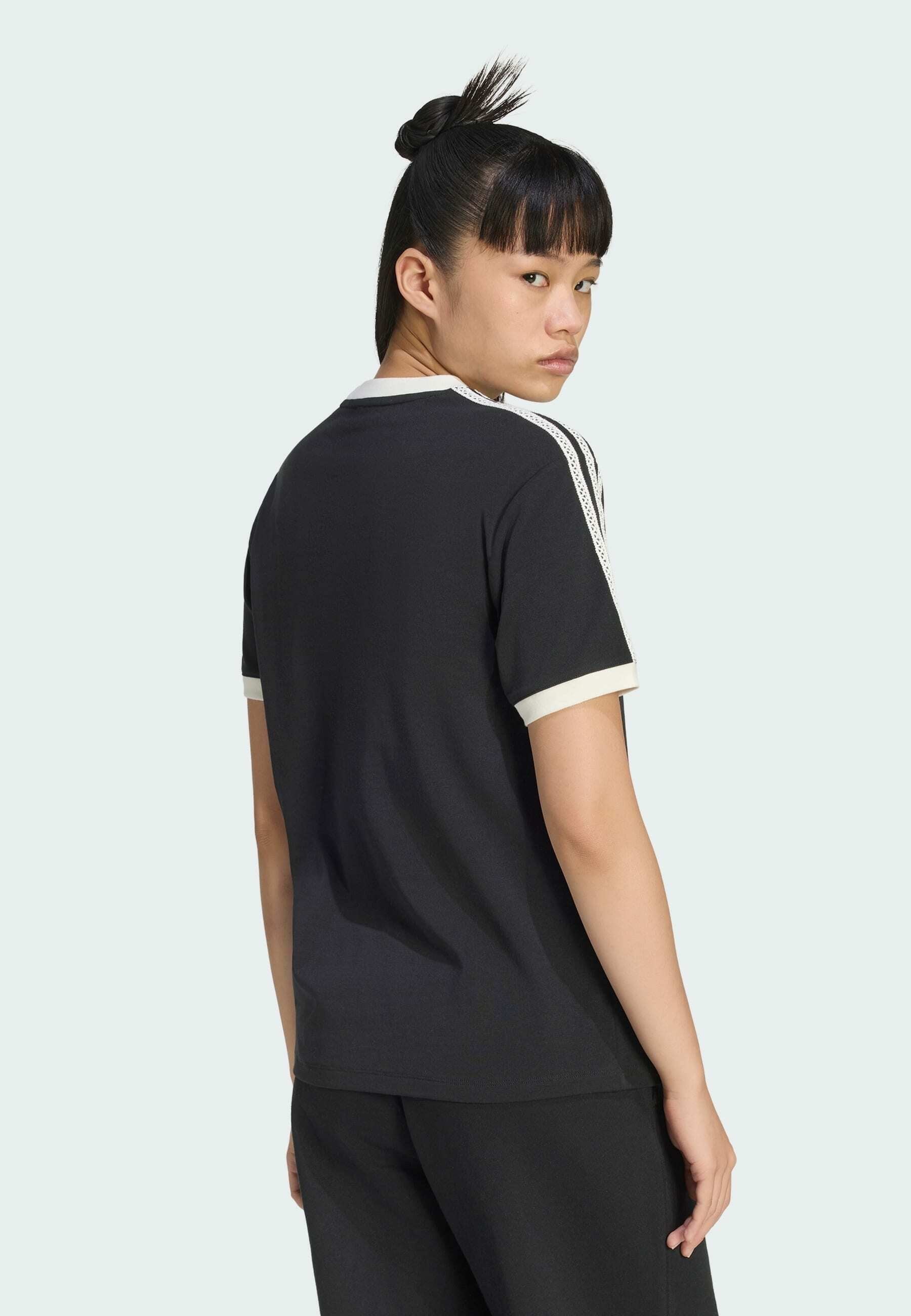 SUMMER GLOW ADVANCED THREE STRIPES - Print T-shirt - black
