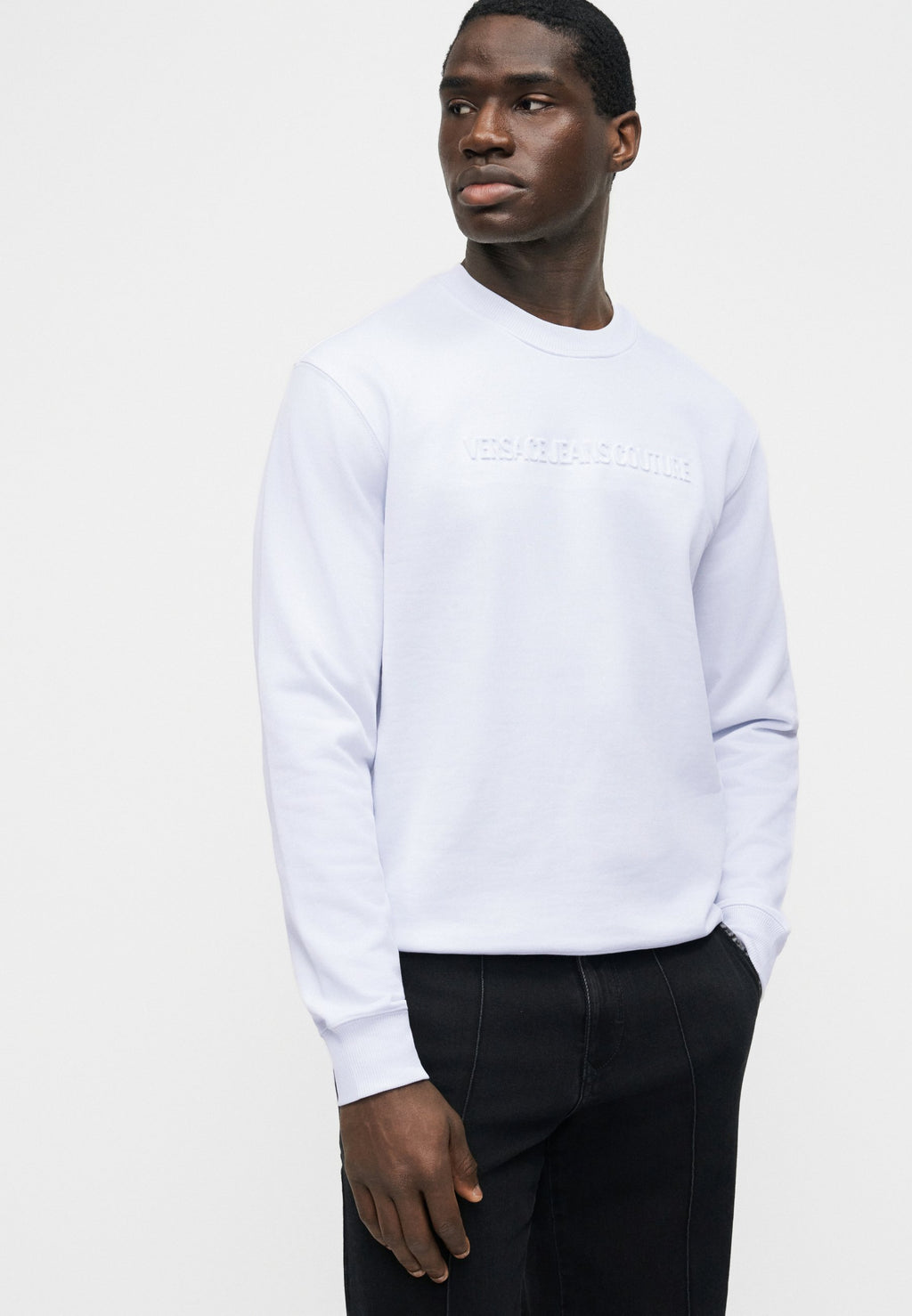 EMBOSSED - Sweatshirt - white