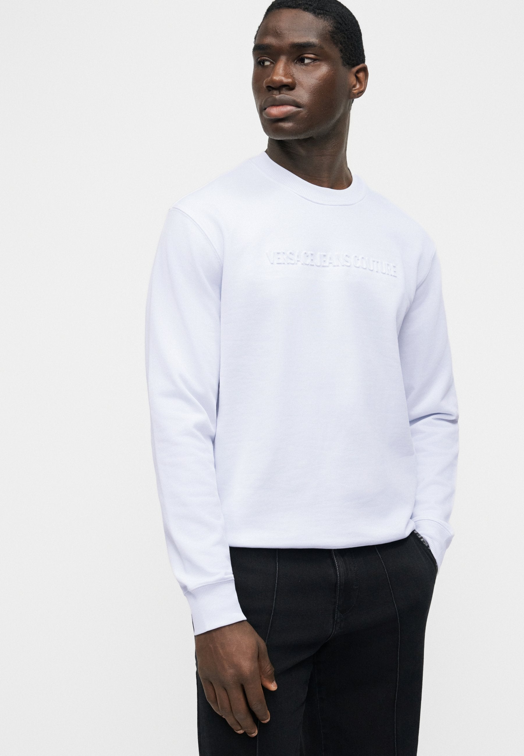 EMBOSSED - Sweatshirt - white