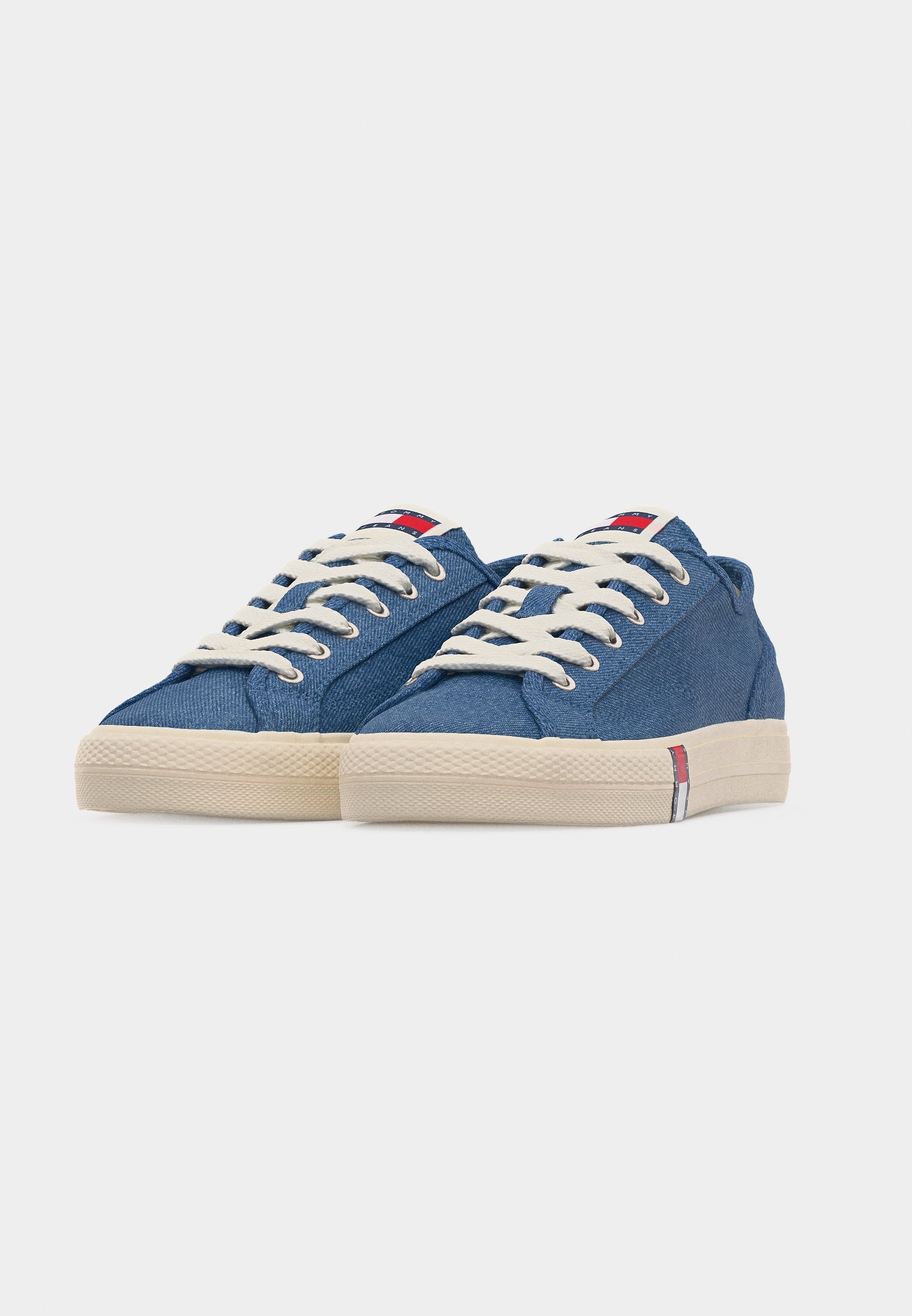 ARCHIVE FLAG STRIPE WASHED DENIM TRAINERS - Trainers - denim