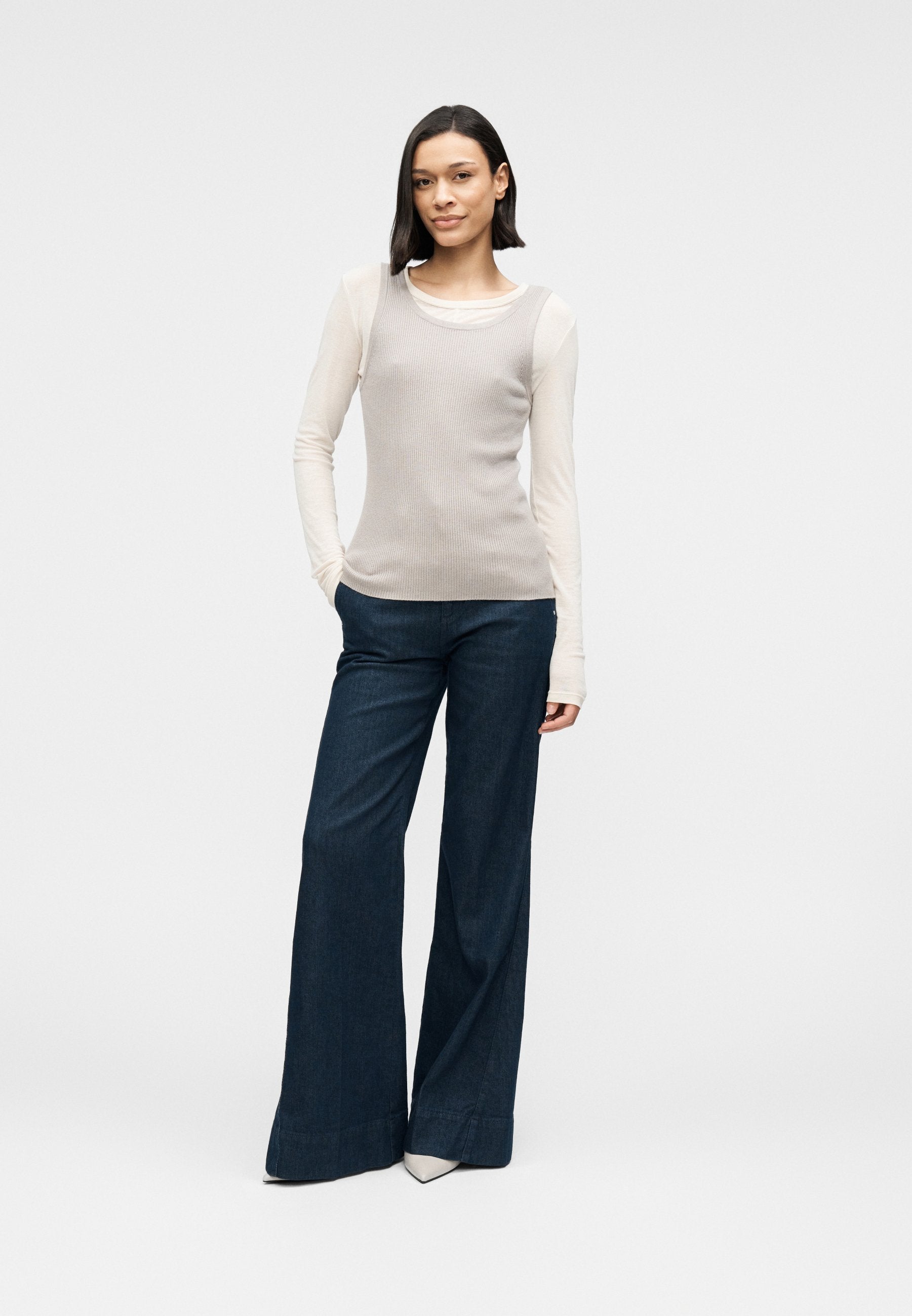 ROSALYA - Flared Jeans - dark blue