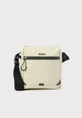 STENSON ZIP - Cross body bag - light beige