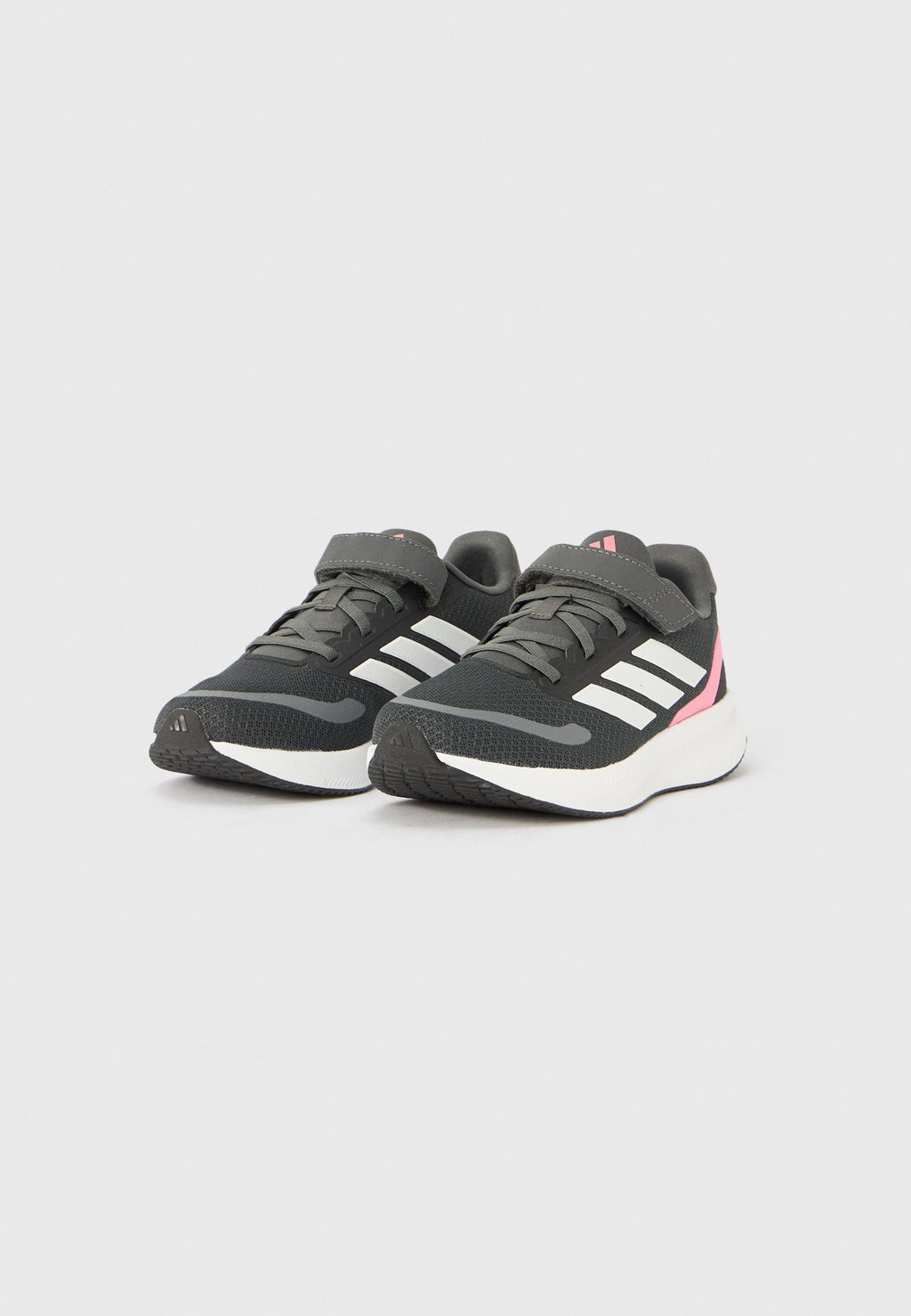 RUNFALCON 5 UNISEX - Road running shoes - grey six/crystal white/bliss pink