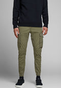 JJIPAUL JJFLAKE  - Cargo trousers - olive night