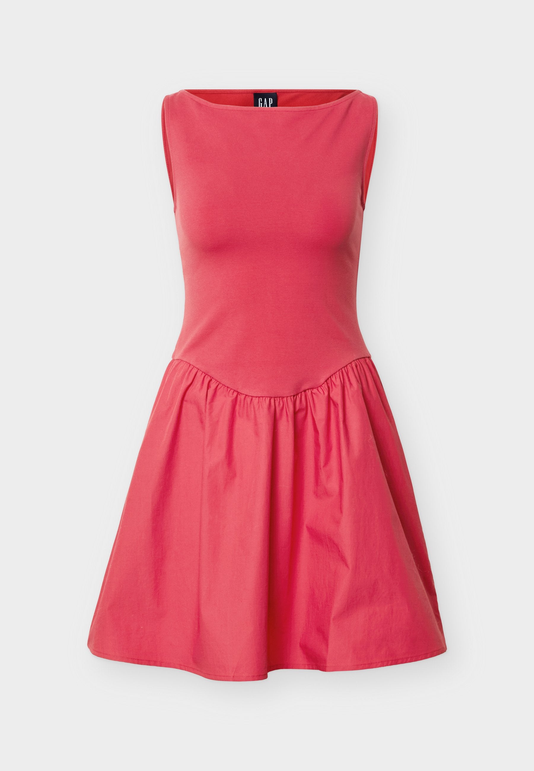 MIXED MEDIA DRESS - Jersey dress - chakra red