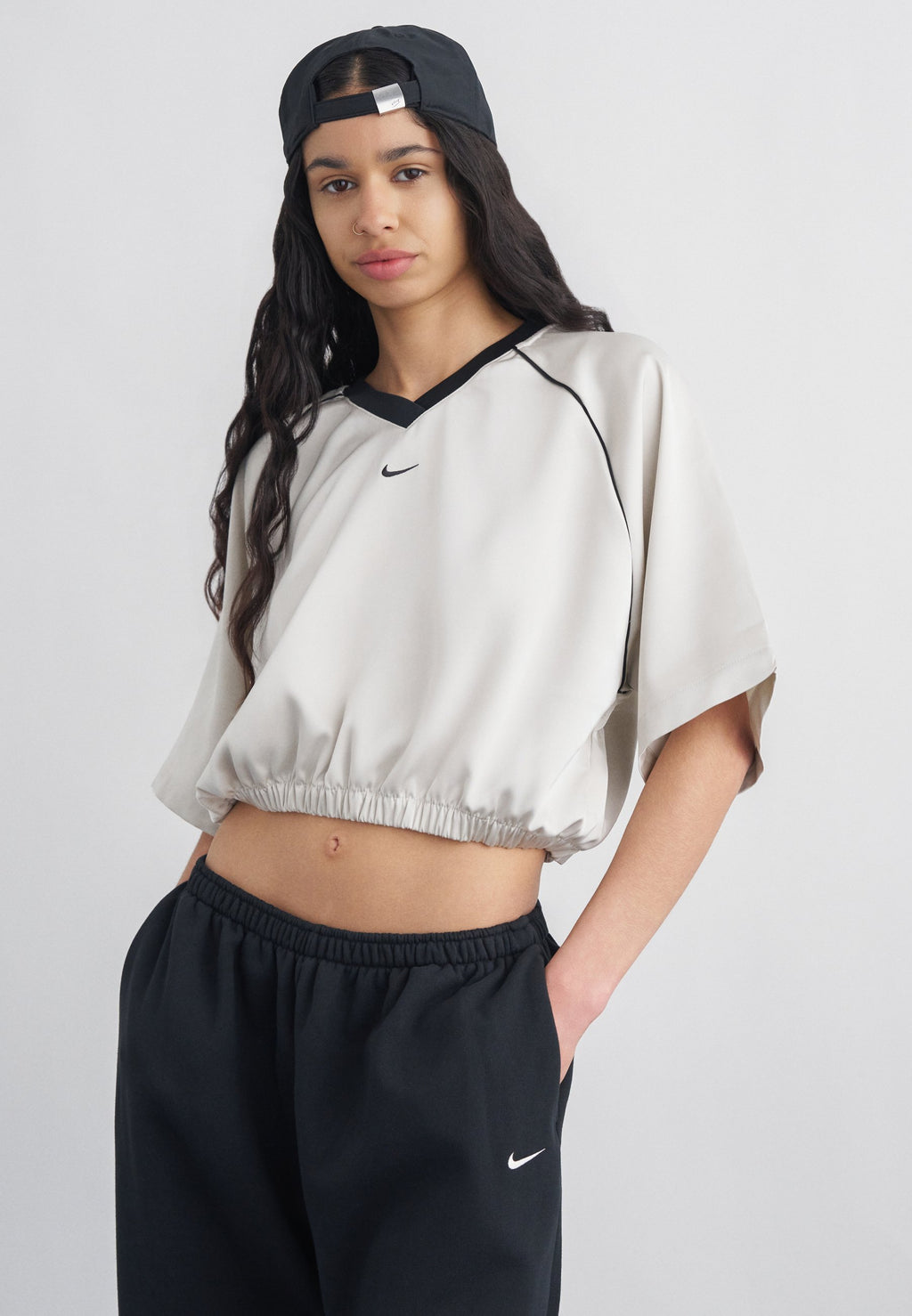 Blouse - light bone/black